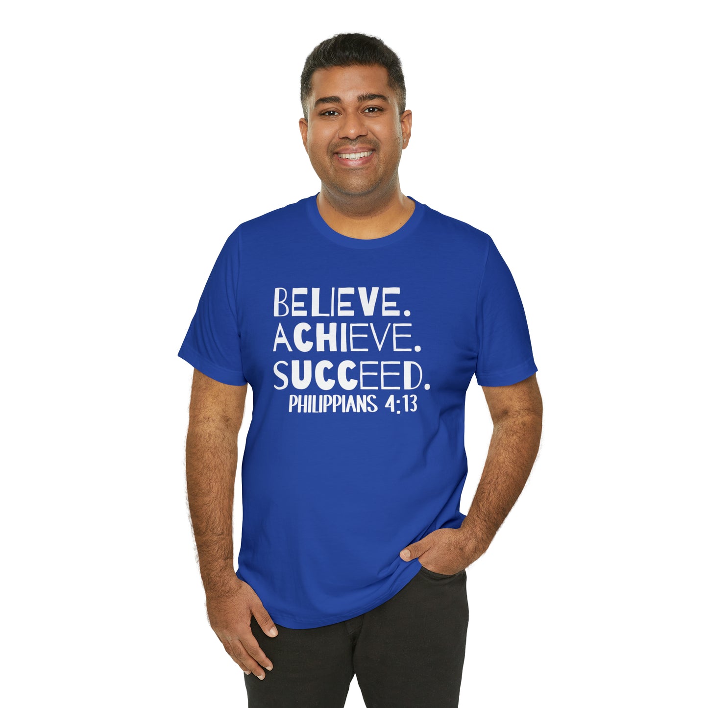 B-A-S Philippians 4:13 Short Sleeve Tee