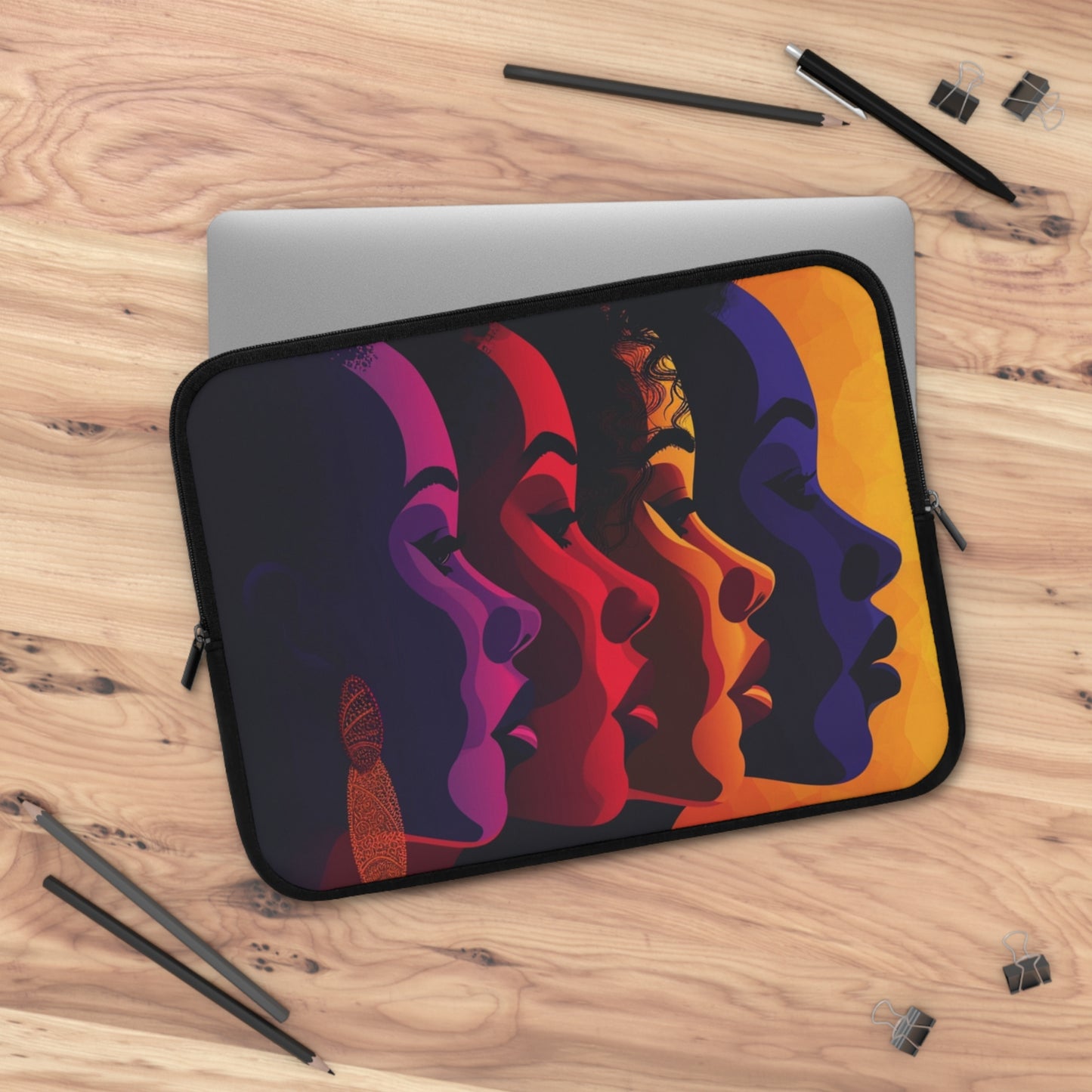 Bold Black Women Laptop Sleeve