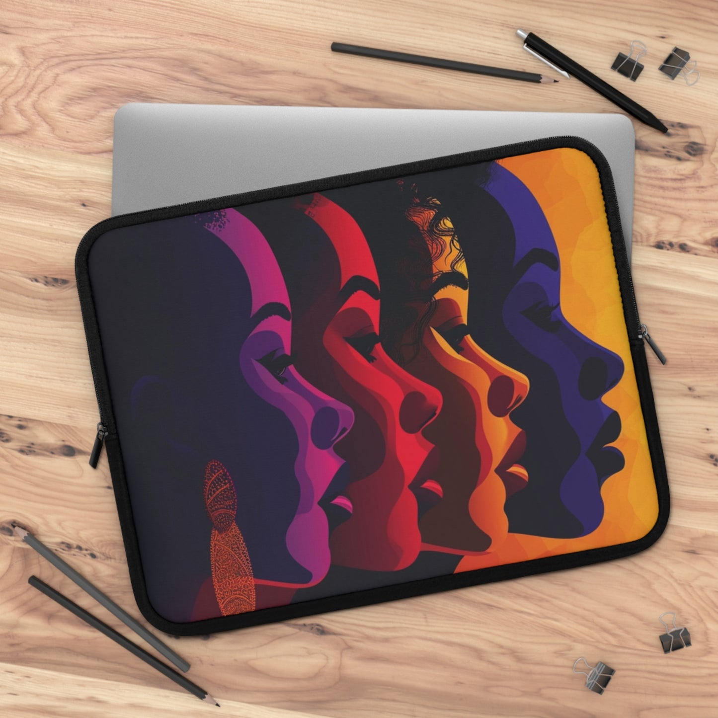 Bold Black Women Laptop Sleeve