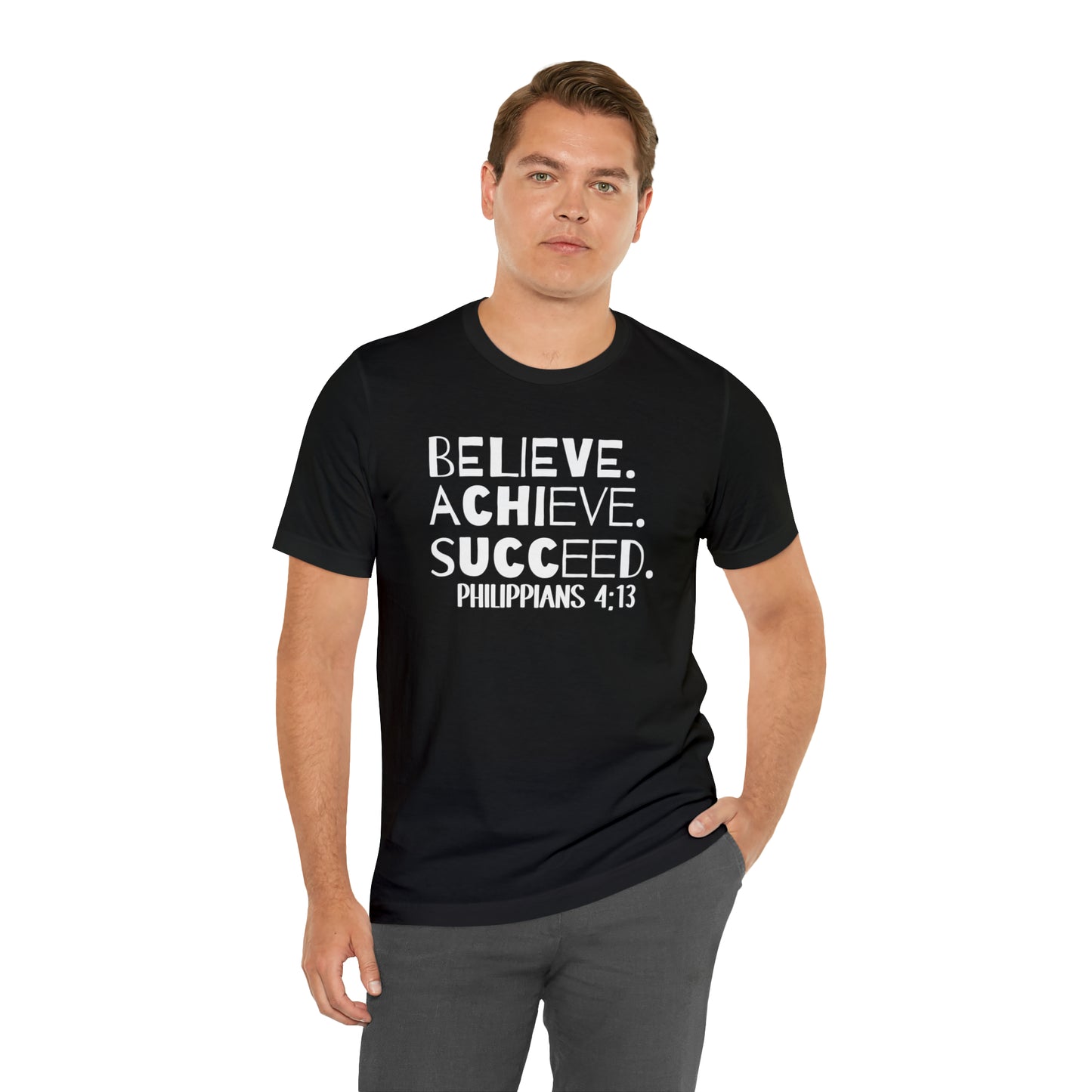 B-A-S Philippians 4:13 Short Sleeve Tee