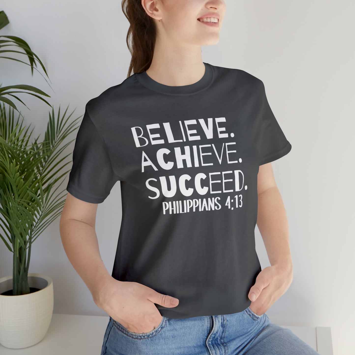 B-A-S Philippians 4:13 Short Sleeve Tee