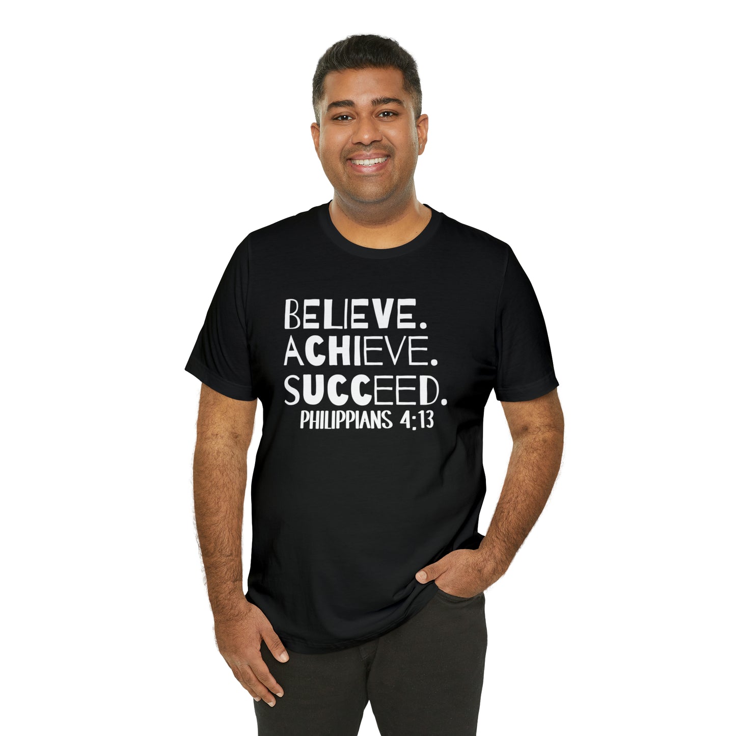 B-A-S Philippians 4:13 Short Sleeve Tee