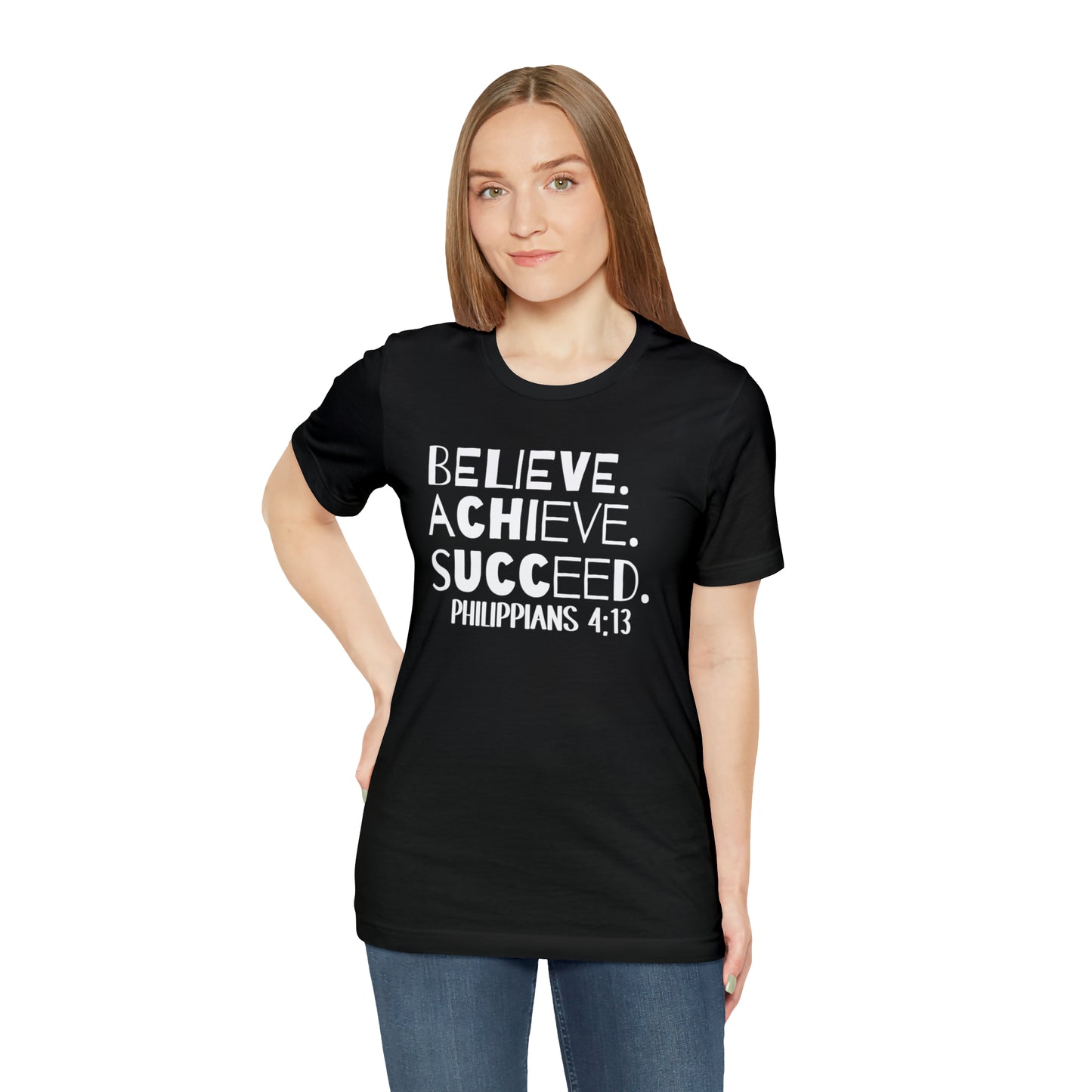 B-A-S Philippians 4:13 Short Sleeve Tee