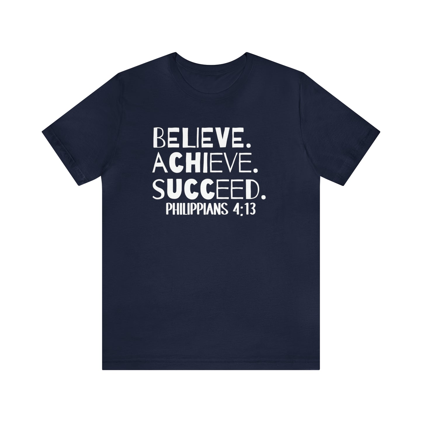 B-A-S Philippians 4:13 Short Sleeve Tee