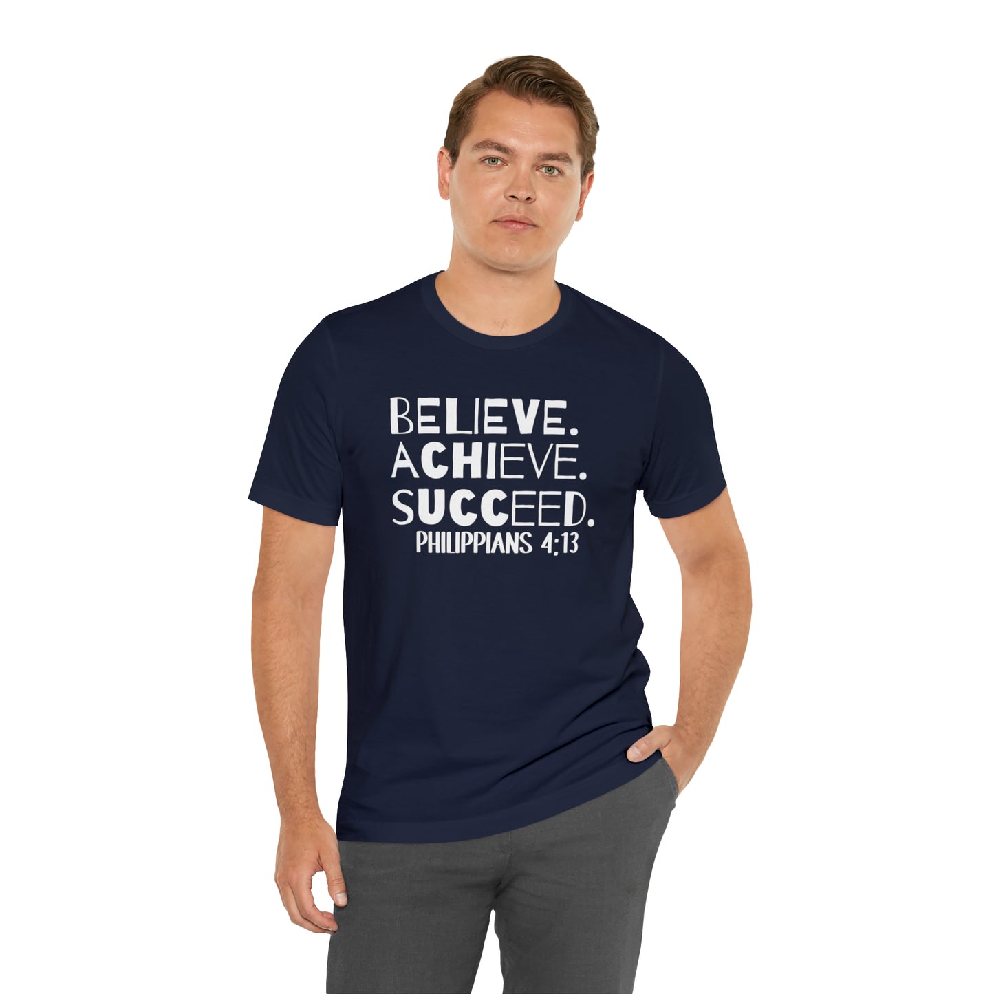 B-A-S Philippians 4:13 Short Sleeve Tee
