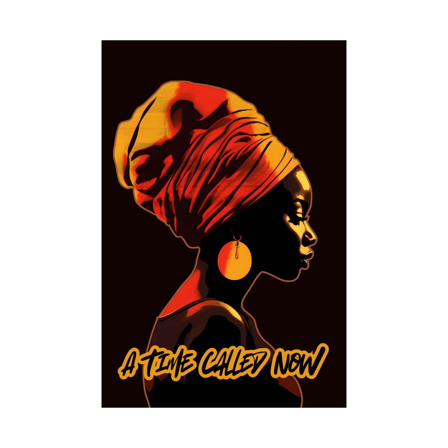 A Time Called Now Wall Art – Faith-Based Poster Print + Digital Poem PDF | Afrocentric Inspirational Decor by CWSDezign