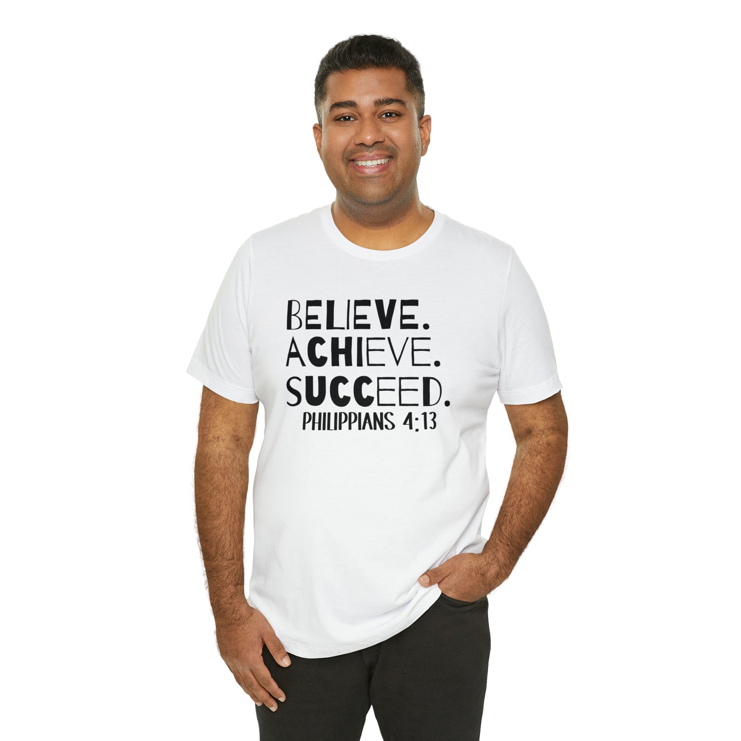 B-A-S Philippians 4:13 Short Sleeve Tee