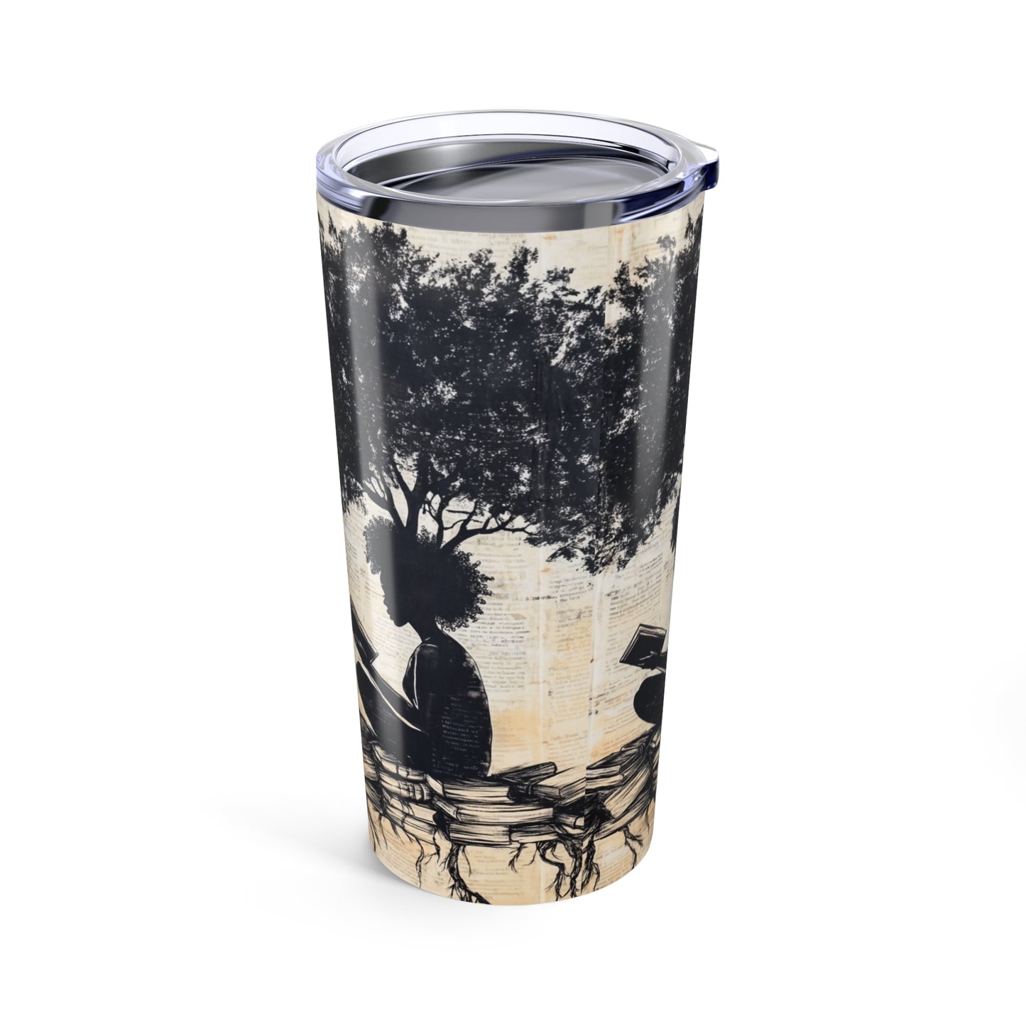 Rooted in Knowledge - Literary Travel Tumbler 20oz -