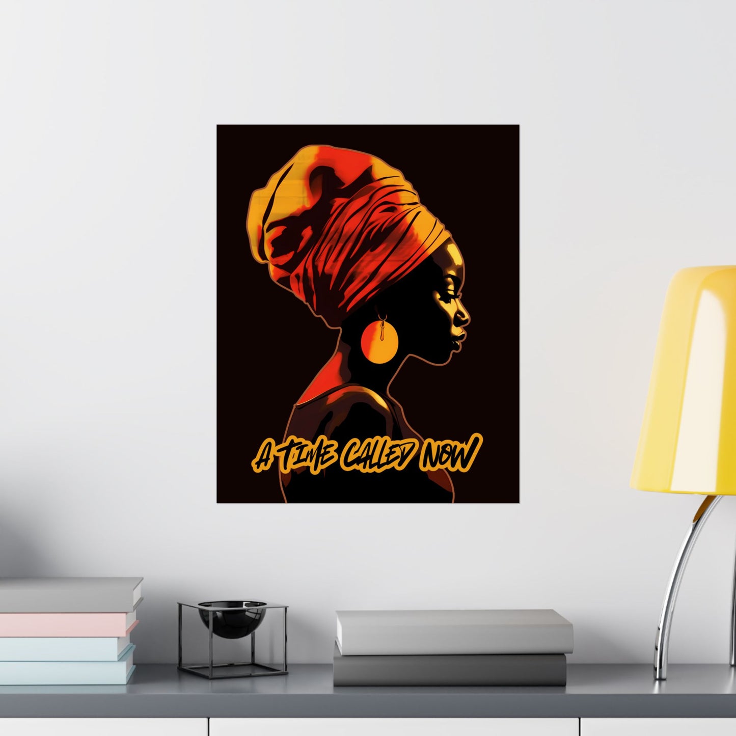 A Time Called Now Wall Art – Faith-Based Poster Print + Digital Poem PDF | Afrocentric Inspirational Decor by CWSDezign