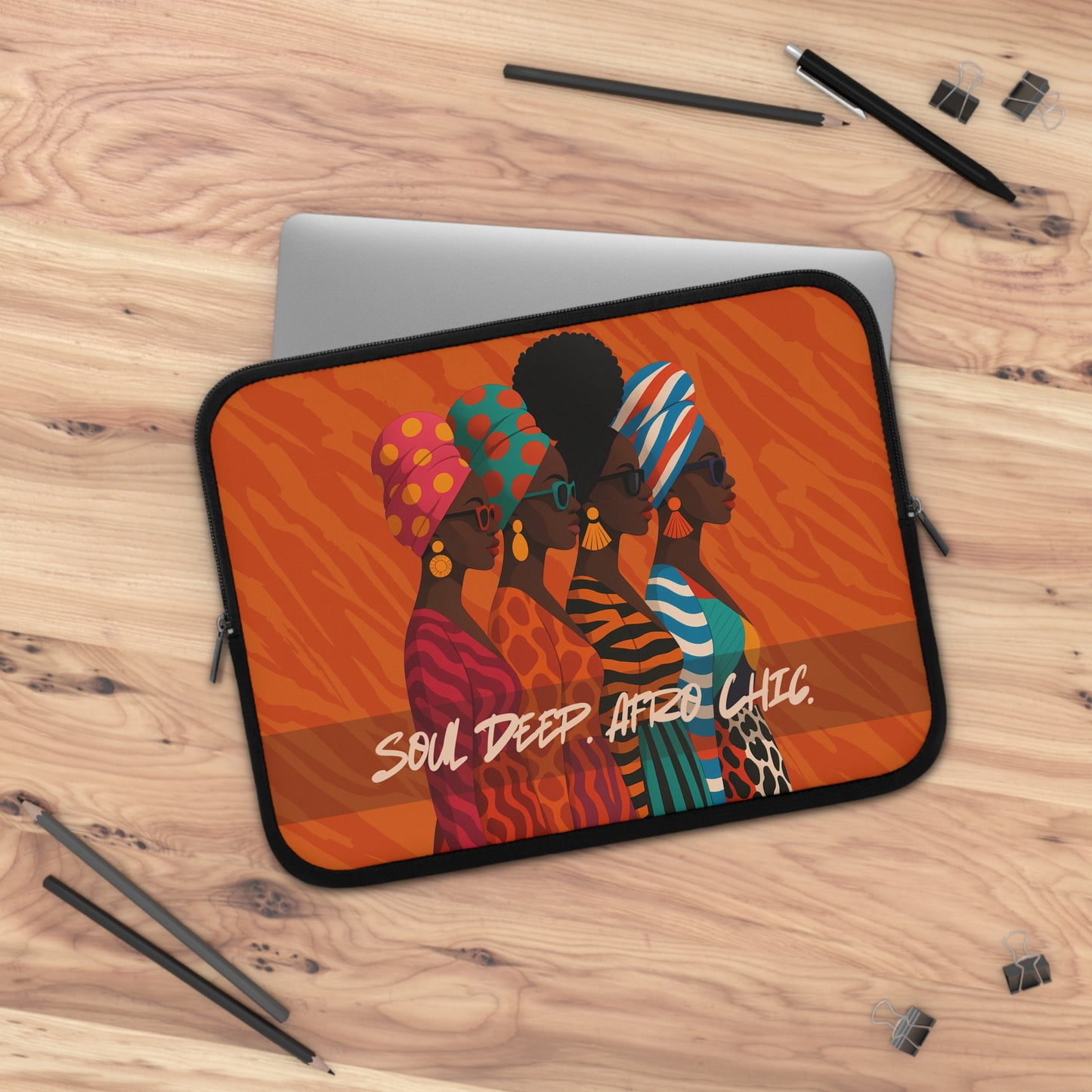 Soul Deep Afro Chic Laptop Sleeve - Stylish & Unique Tech Accessory