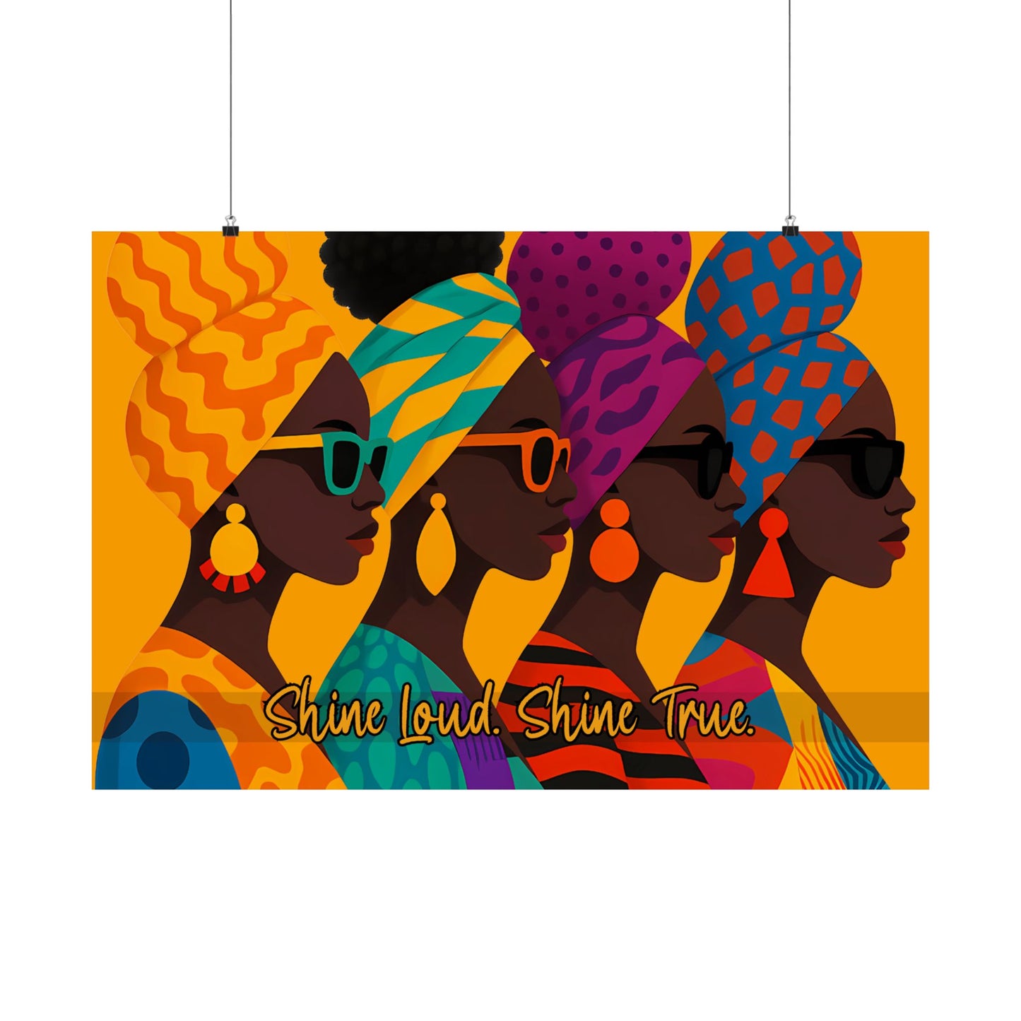 Shine Loud. Shine True. Afrocentric Wall Art – Bold Prints for Inspired Spaces