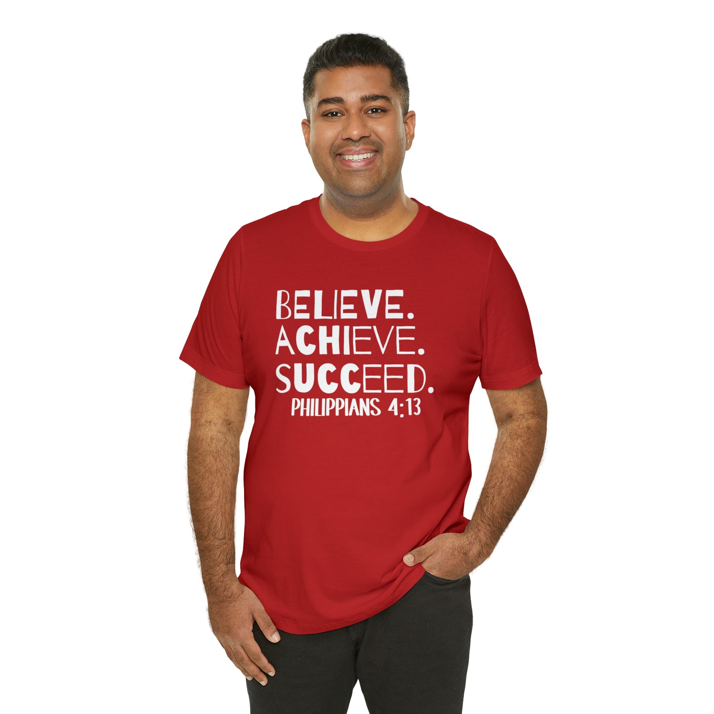 B-A-S Philippians 4:13 Short Sleeve Tee