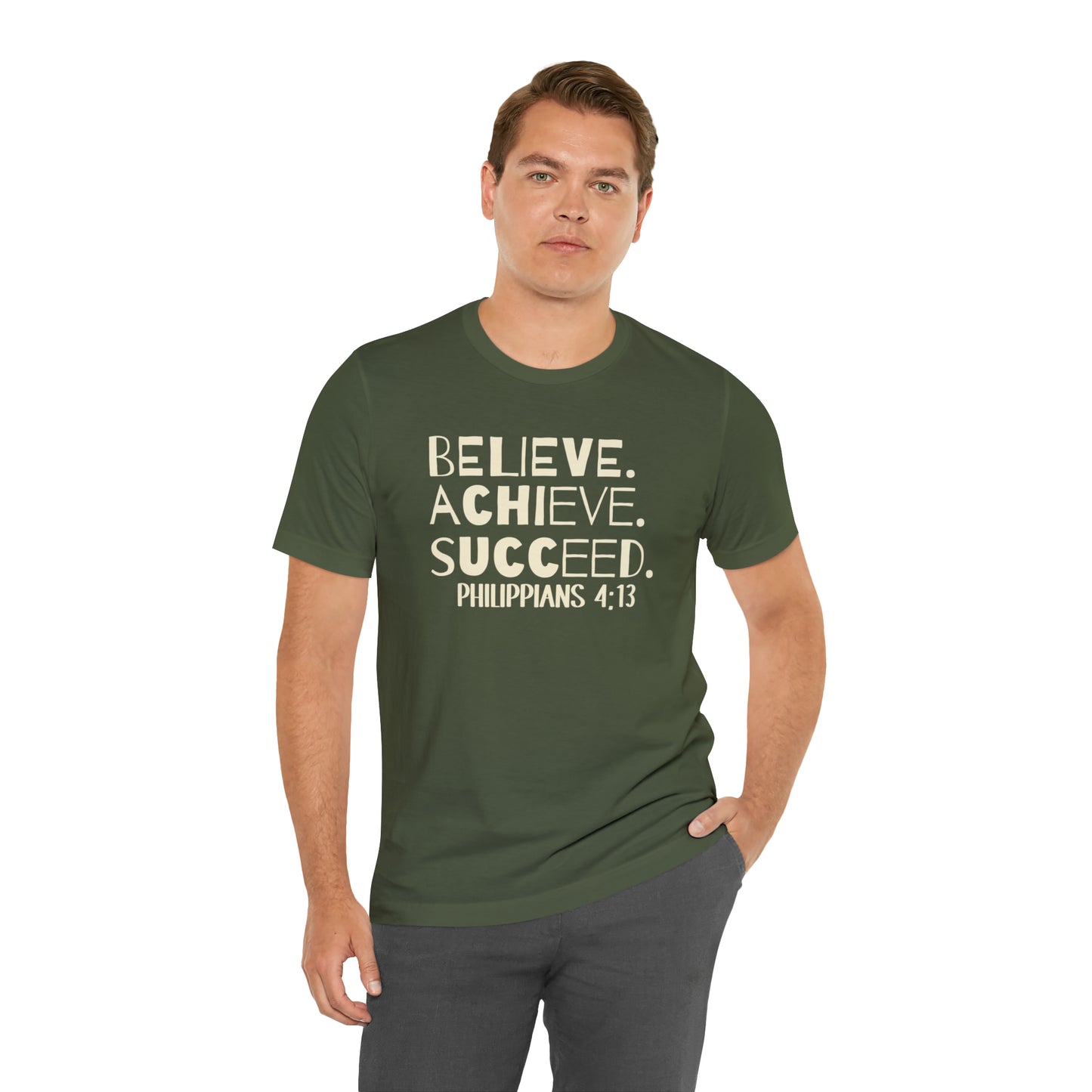 B-A-S Philippians 4:13 Short Sleeve Tee