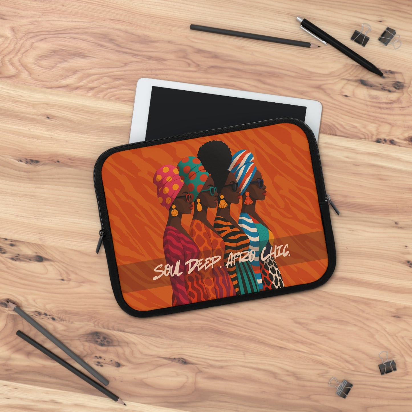 Soul Deep Afro Chic Laptop Sleeve - Stylish & Unique Tech Accessory