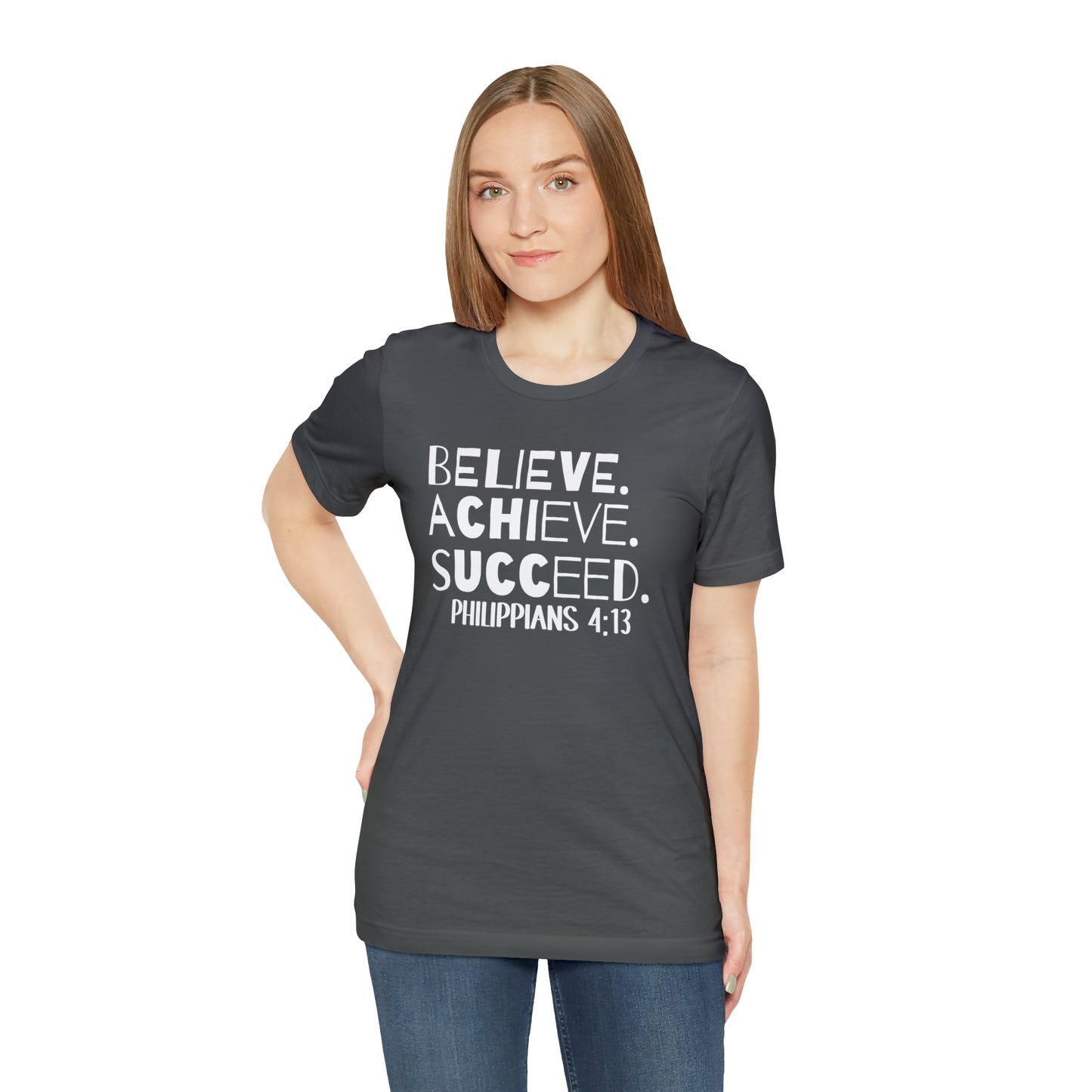 B-A-S Philippians 4:13 Short Sleeve Tee