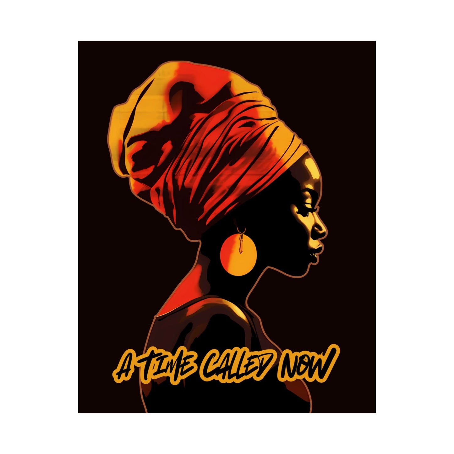A Time Called Now Wall Art – Faith-Based Poster Print + Digital Poem PDF | Afrocentric Inspirational Decor by CWSDezign