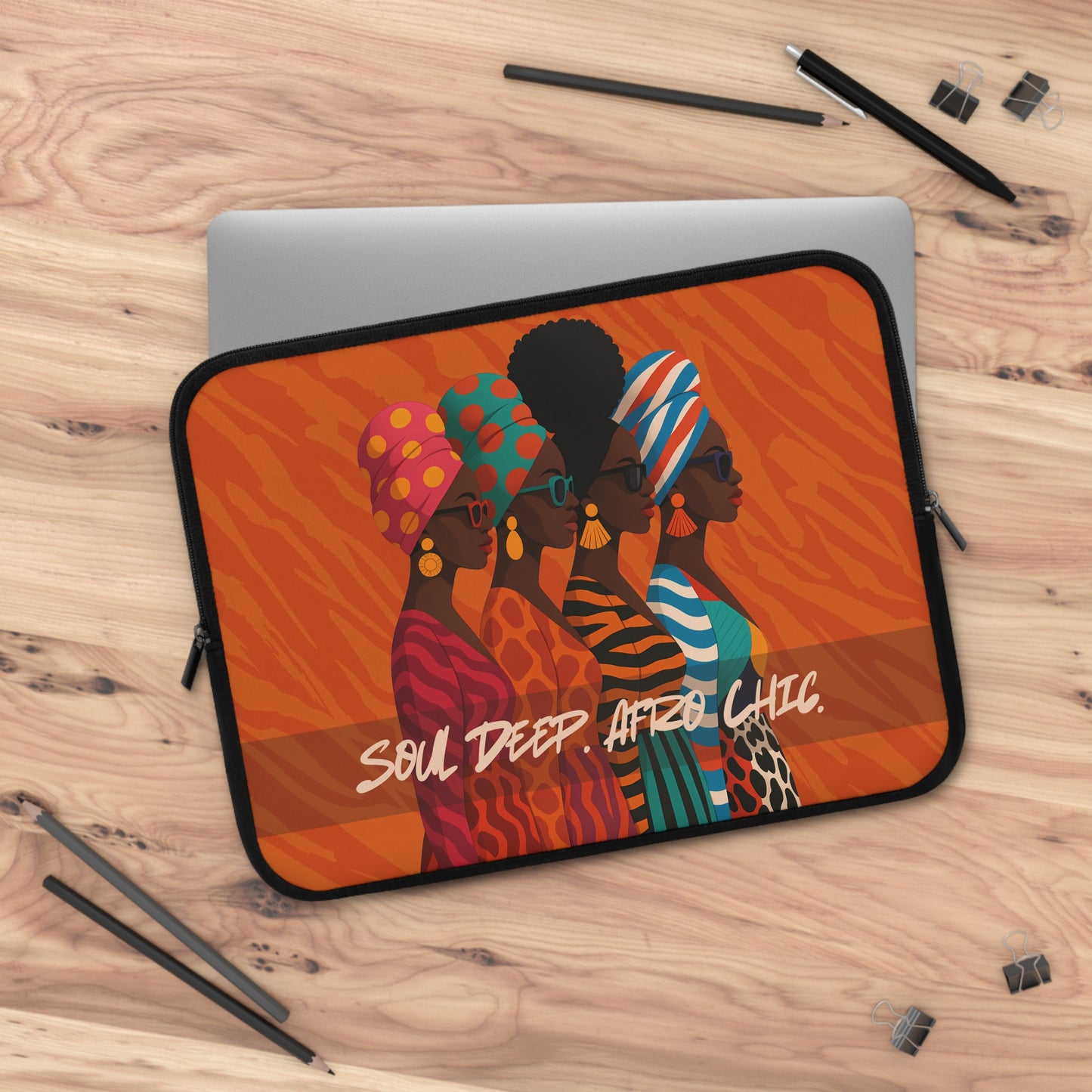 Soul Deep Afro Chic Laptop Sleeve - Stylish & Unique Tech Accessory