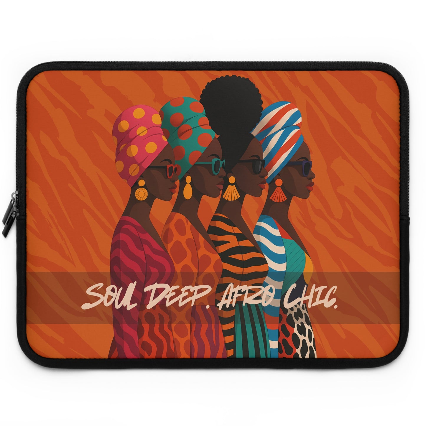 Soul Deep Afro Chic Laptop Sleeve - Stylish & Unique Tech Accessory