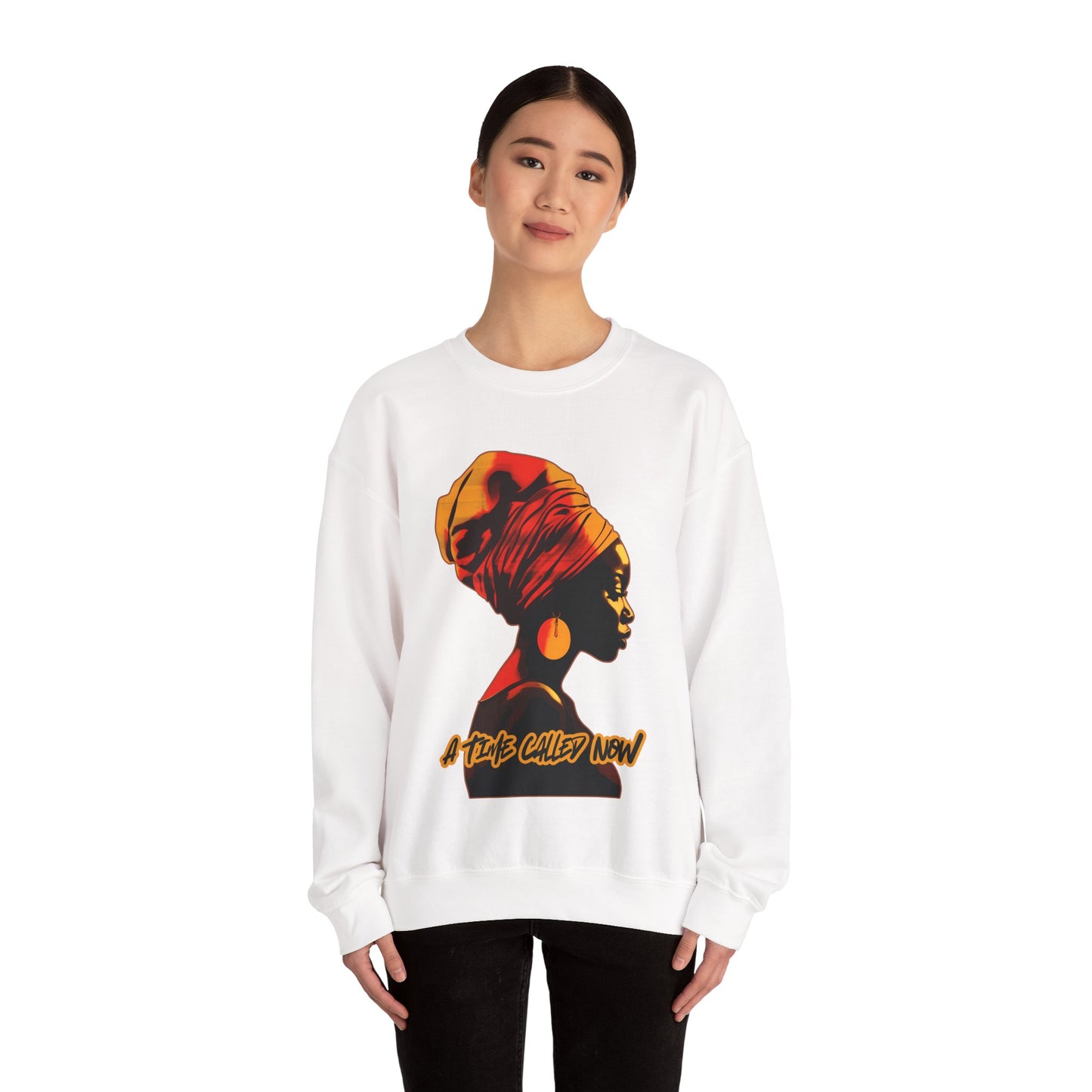 A Time Called Now Crewneck Sweatshirt | Women's Inspirational Fall Winter Fashion