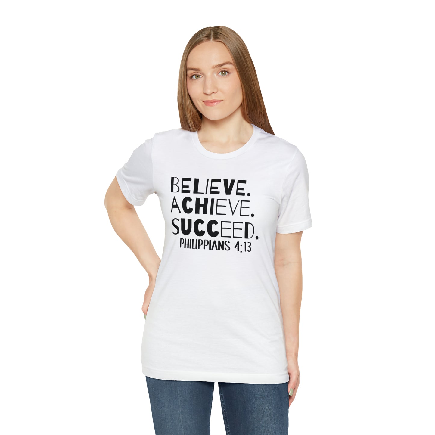 B-A-S Philippians 4:13 Short Sleeve Tee