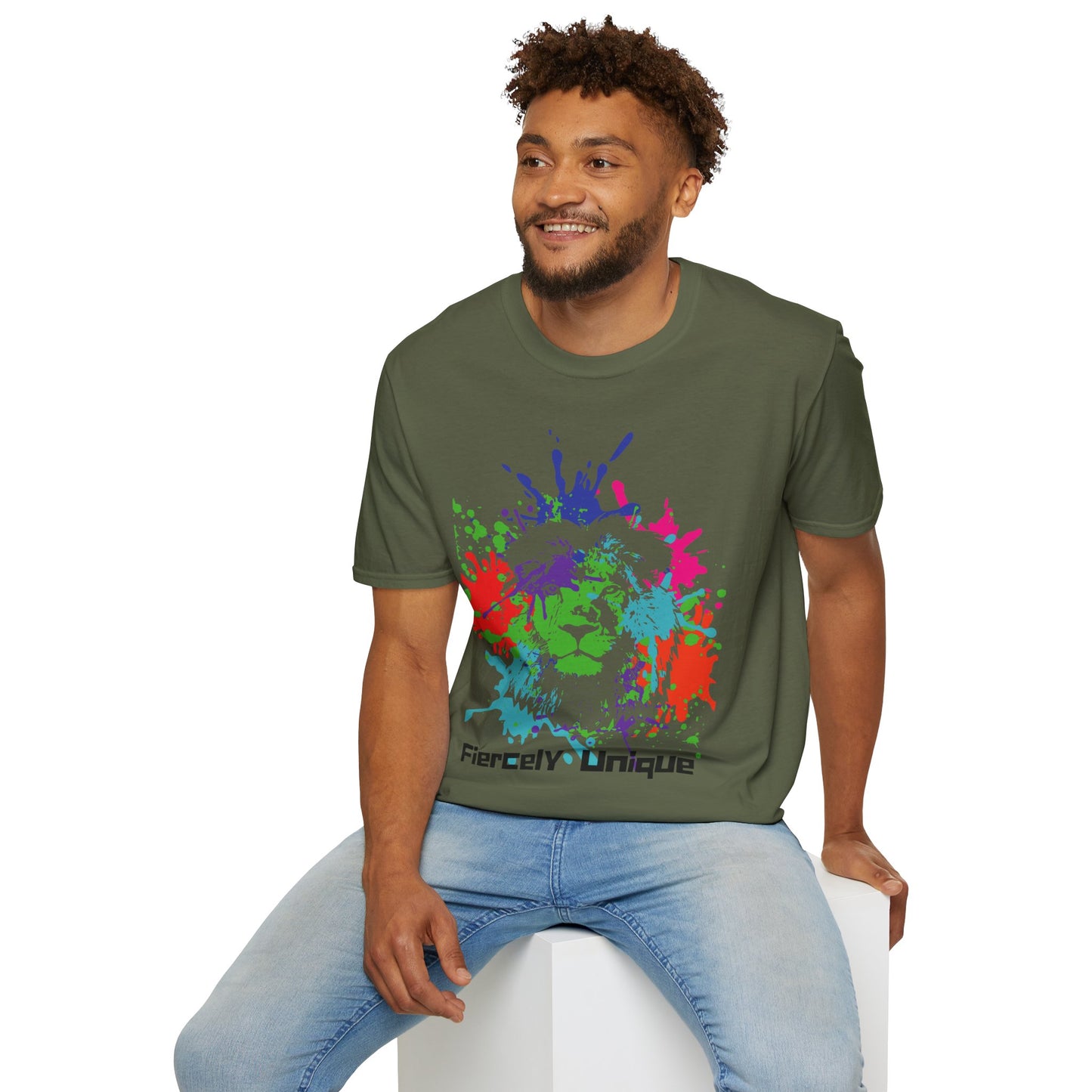 Fiercely Unique Lion T-Shirt - Christian Empowerment