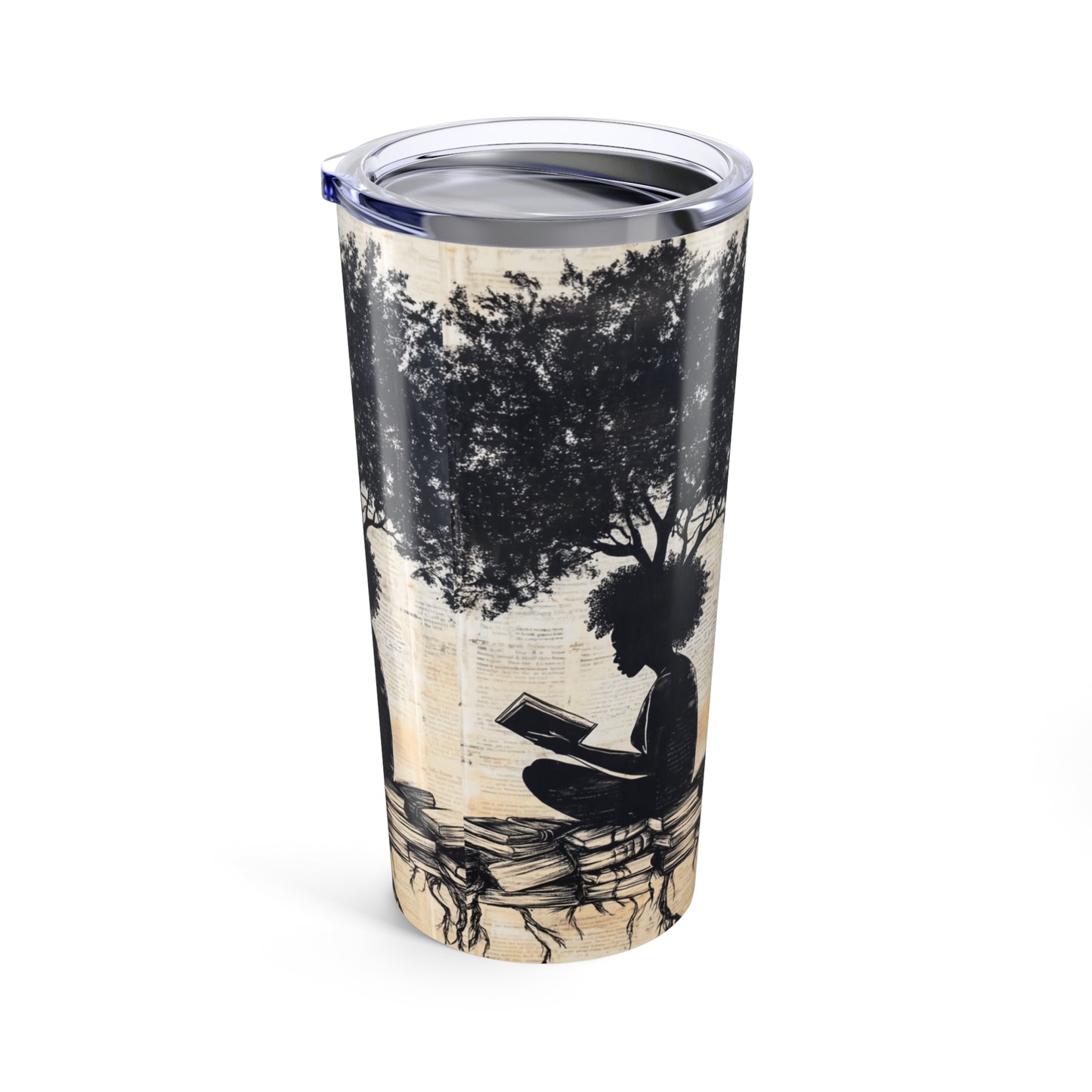 Rooted in Knowledge - Literary Travel Tumbler 20oz -