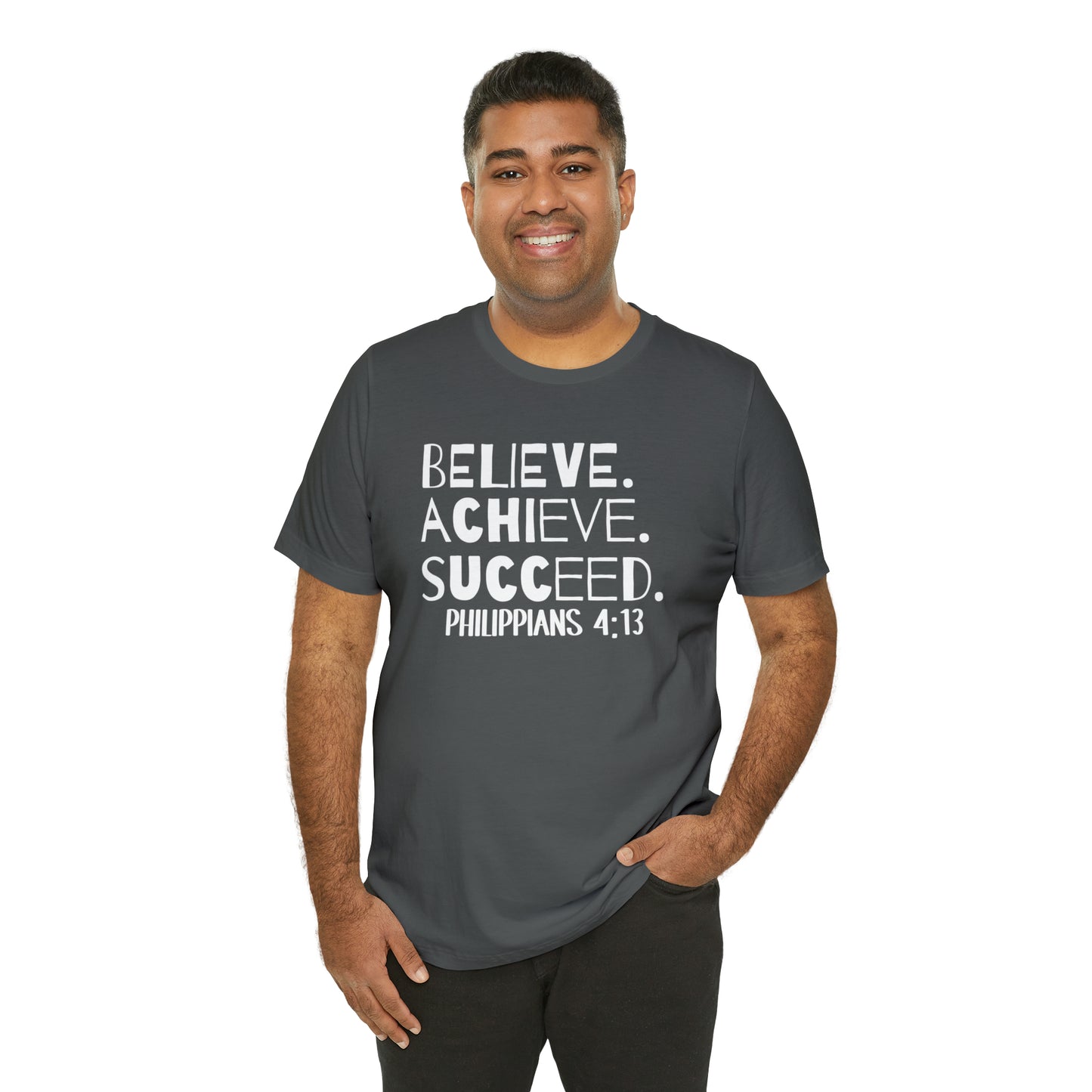 B-A-S Philippians 4:13 Short Sleeve Tee