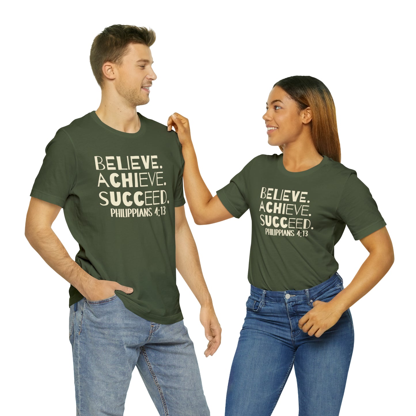 B-A-S Philippians 4:13 Short Sleeve Tee