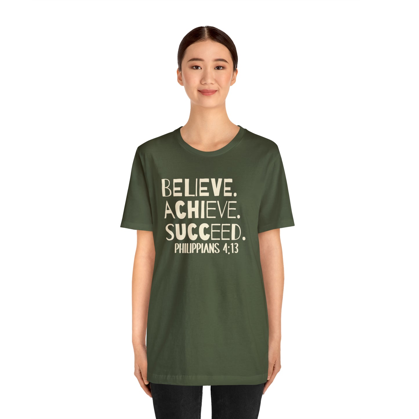 B-A-S Philippians 4:13 Short Sleeve Tee