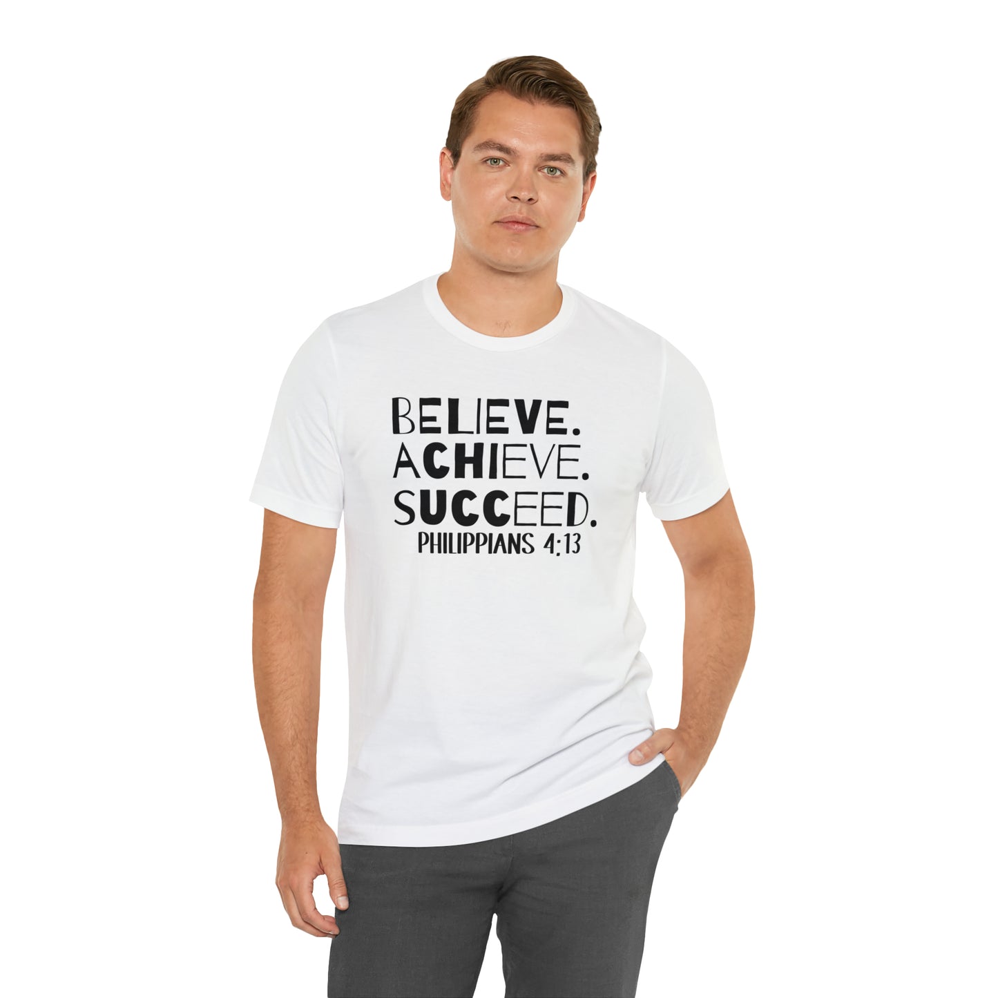 B-A-S Philippians 4:13 Short Sleeve Tee