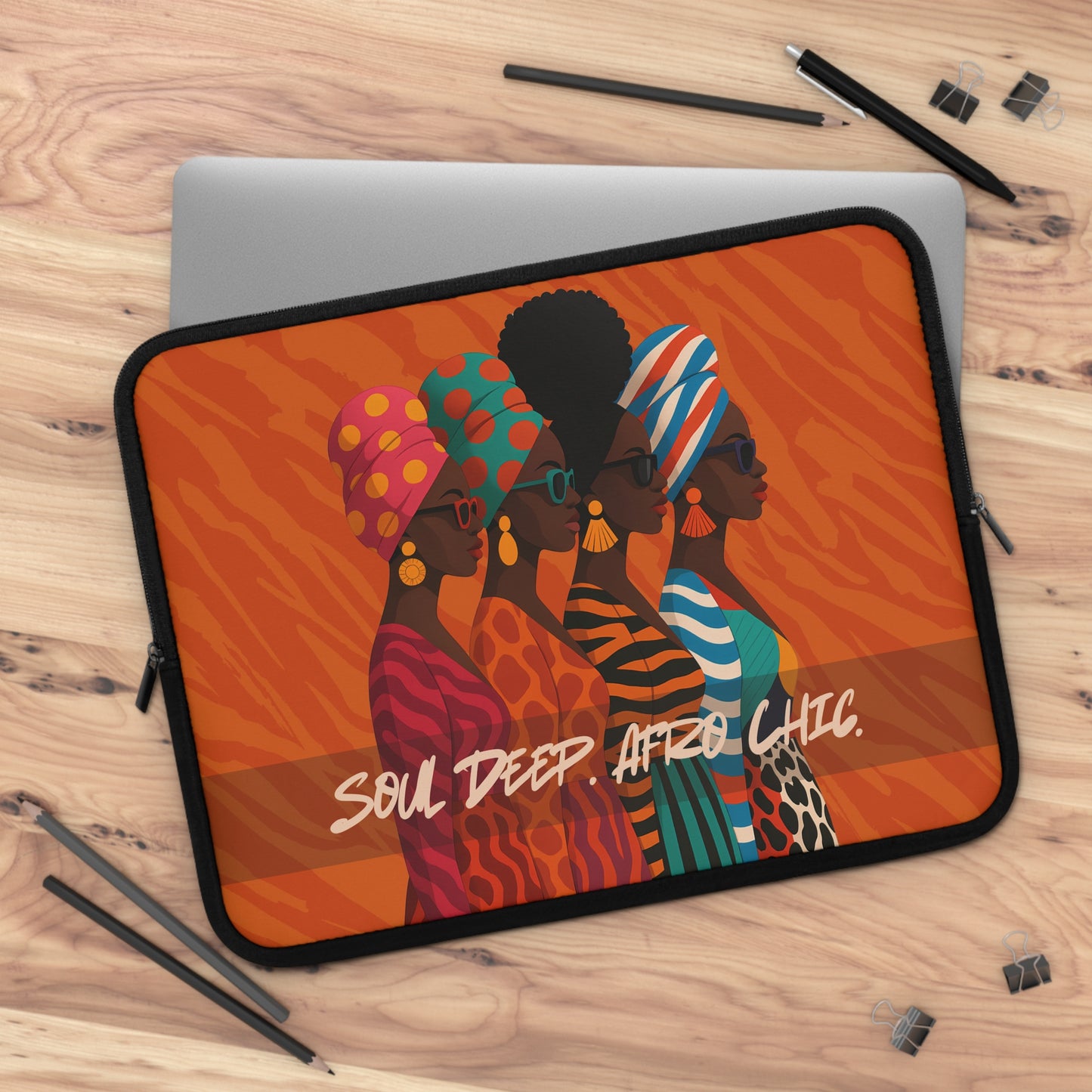 Soul Deep Afro Chic Laptop Sleeve - Stylish & Unique Tech Accessory