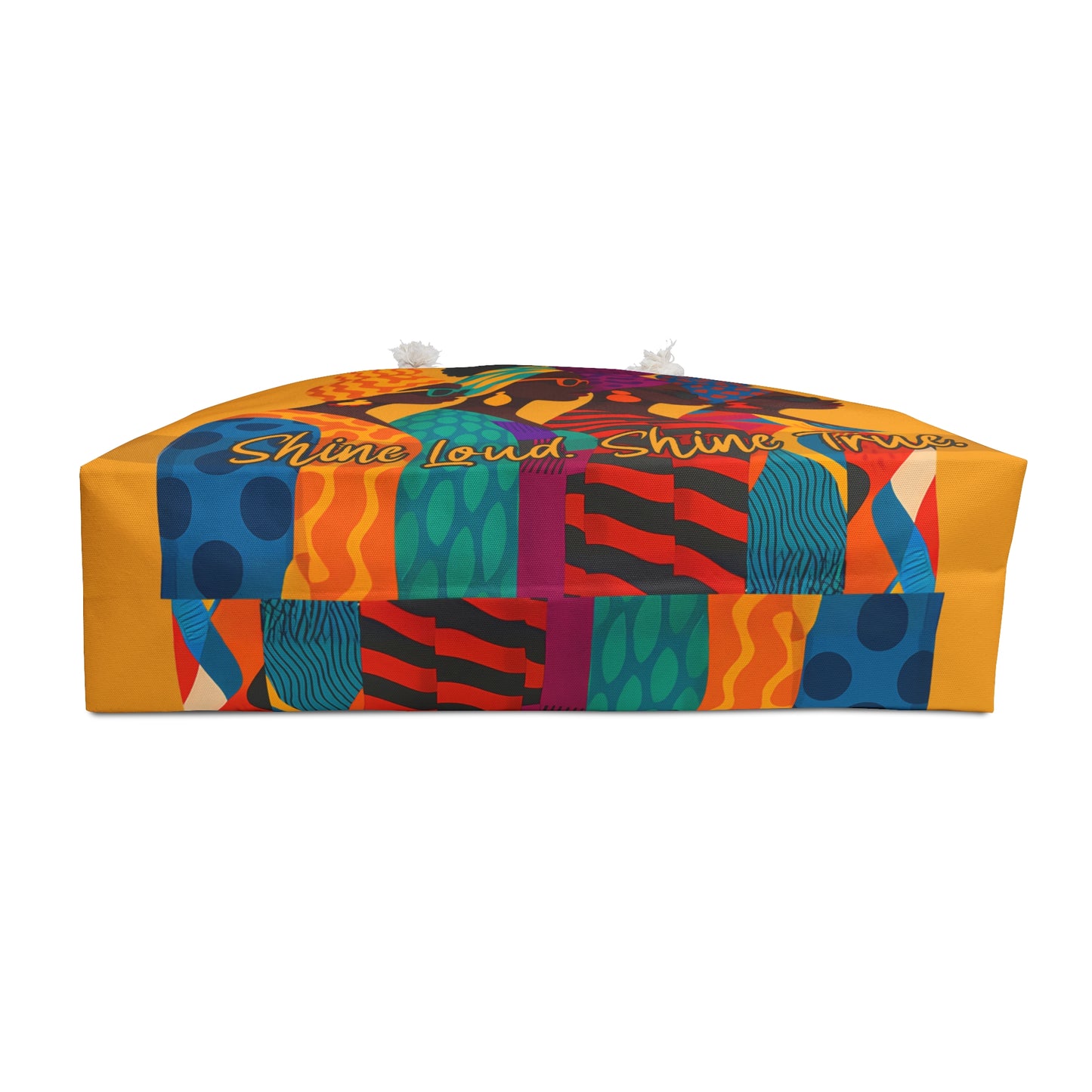 Shine Loud. Shine True. Afrocentric Weekender Bag – Bold, Stylish Travel Tote
