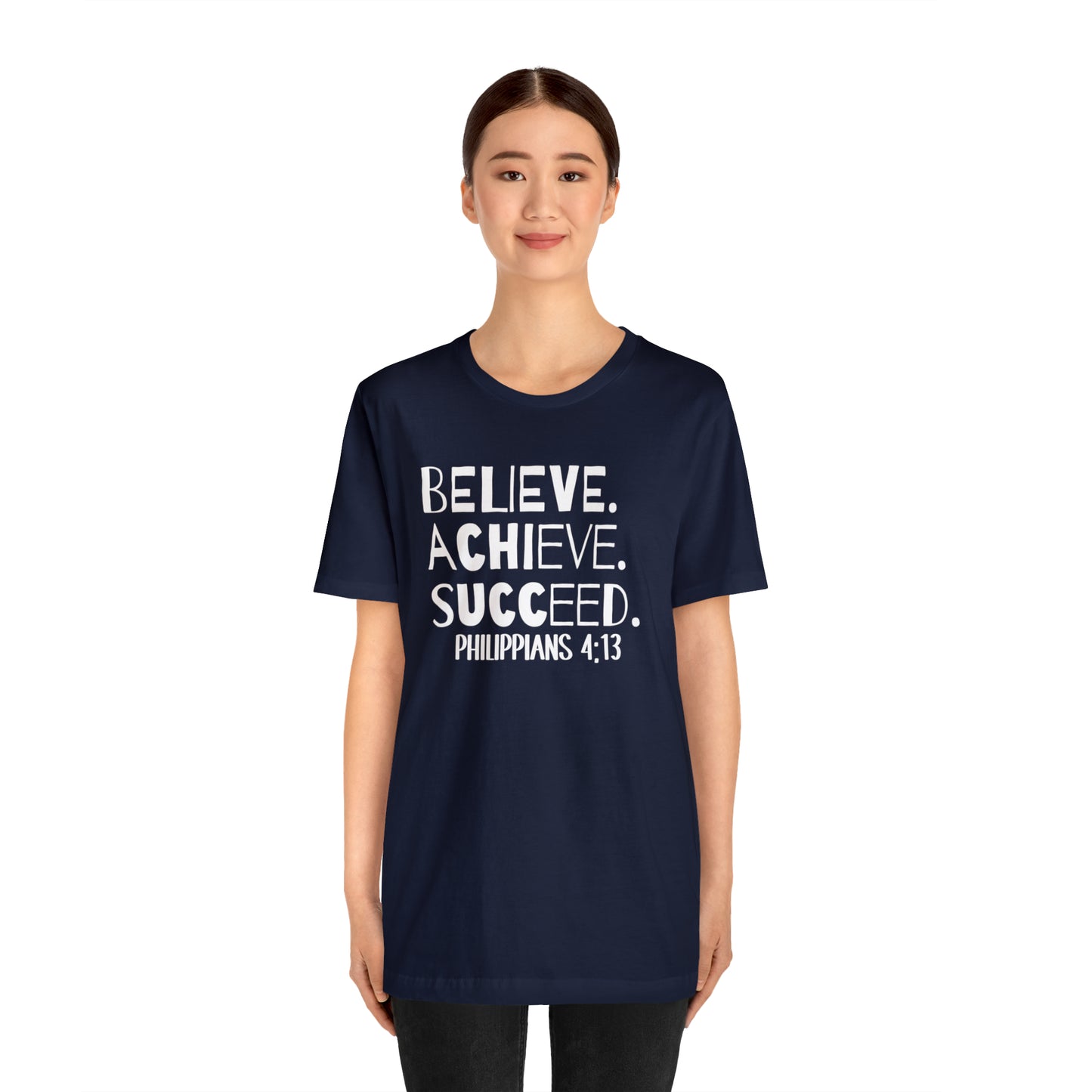 B-A-S Philippians 4:13 Short Sleeve Tee