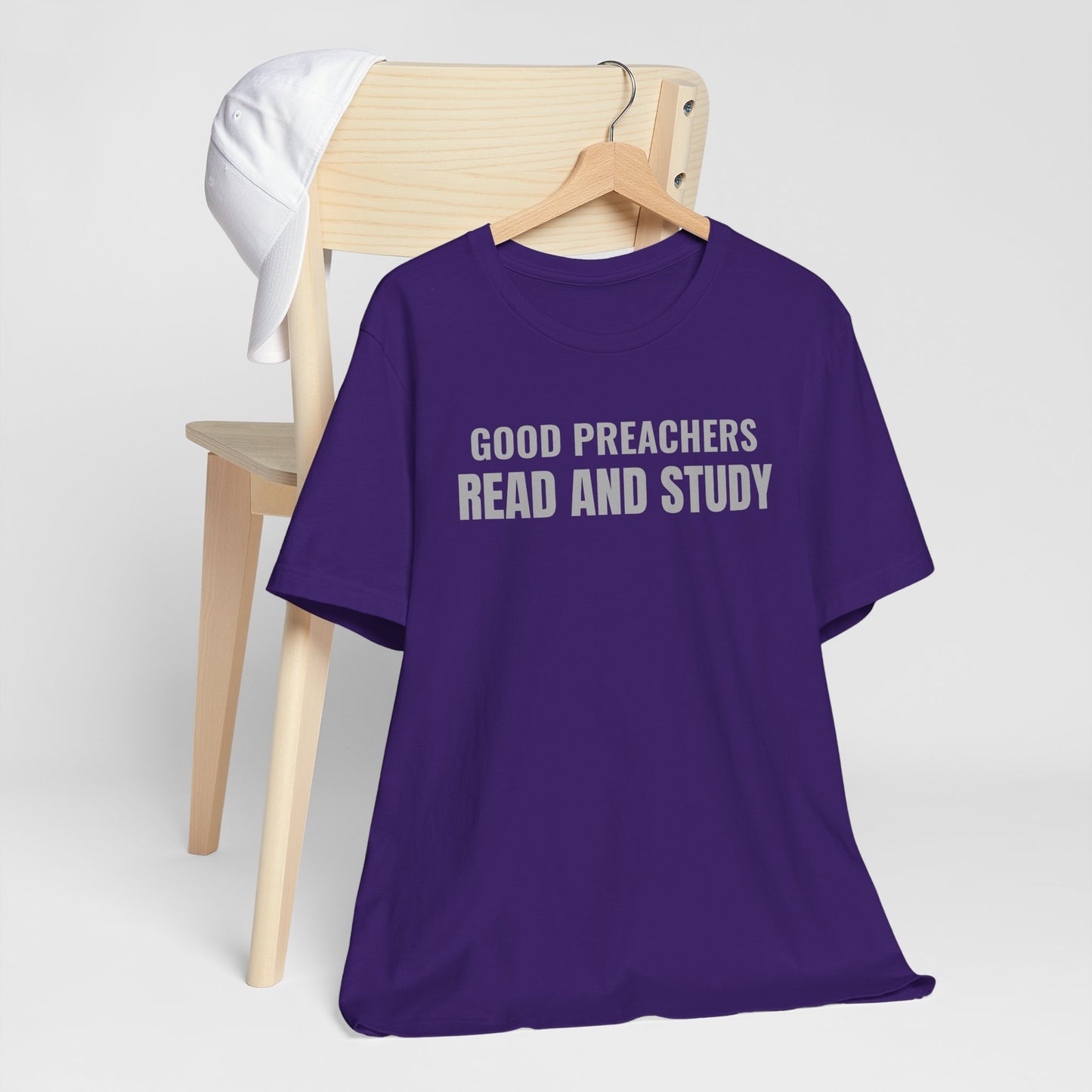 Good Preachers Read and Study Unisex Tee, Inspirational Shirt, Christian Apparel, Gift for Pastors, Ministry Daily Wear