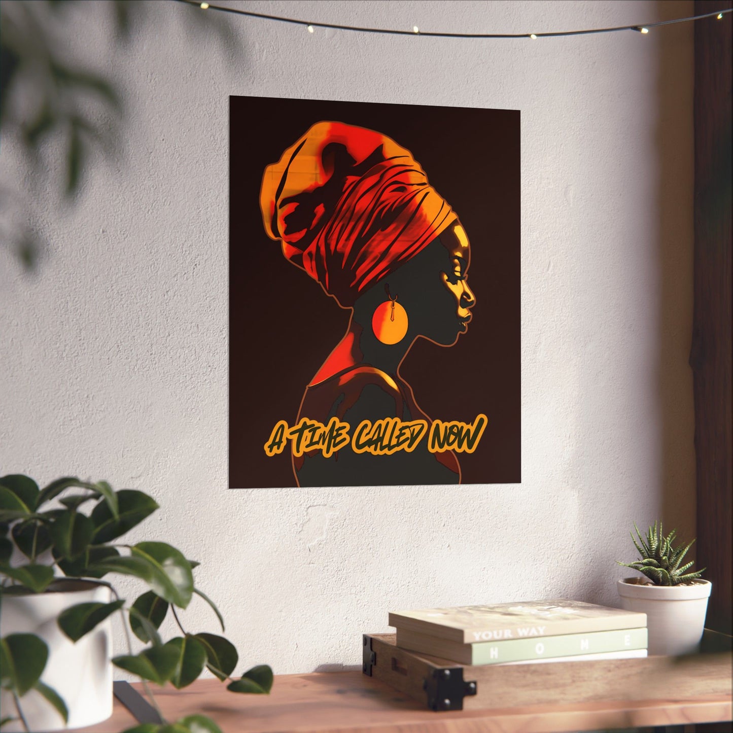 A Time Called Now Wall Art – Faith-Based Poster Print + Digital Poem PDF | Afrocentric Inspirational Decor by CWSDezign