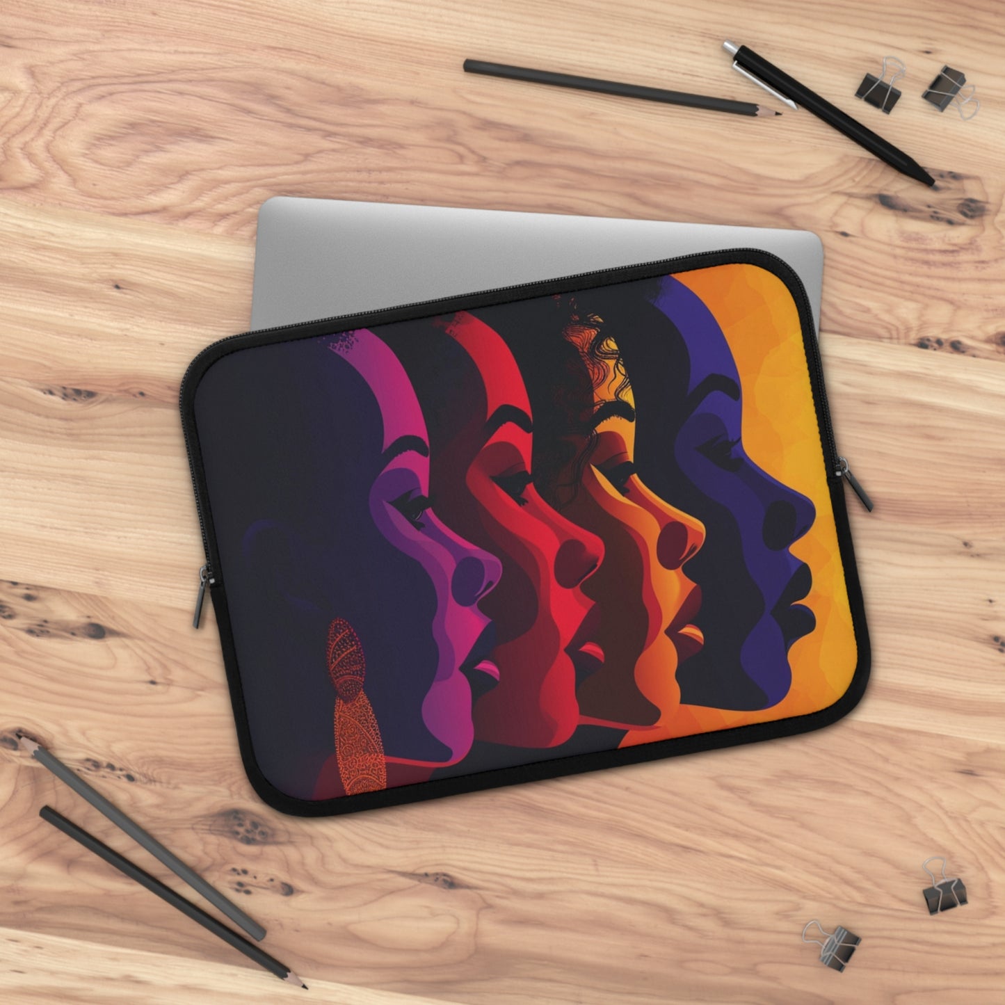 Bold Black Women Laptop Sleeve