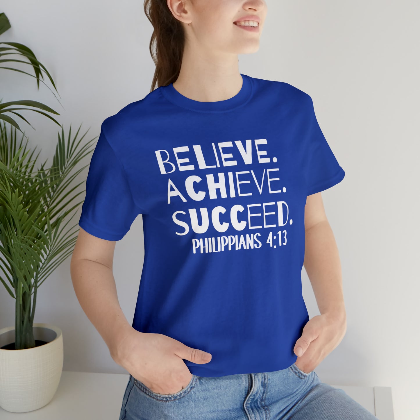 B-A-S Philippians 4:13 Short Sleeve Tee