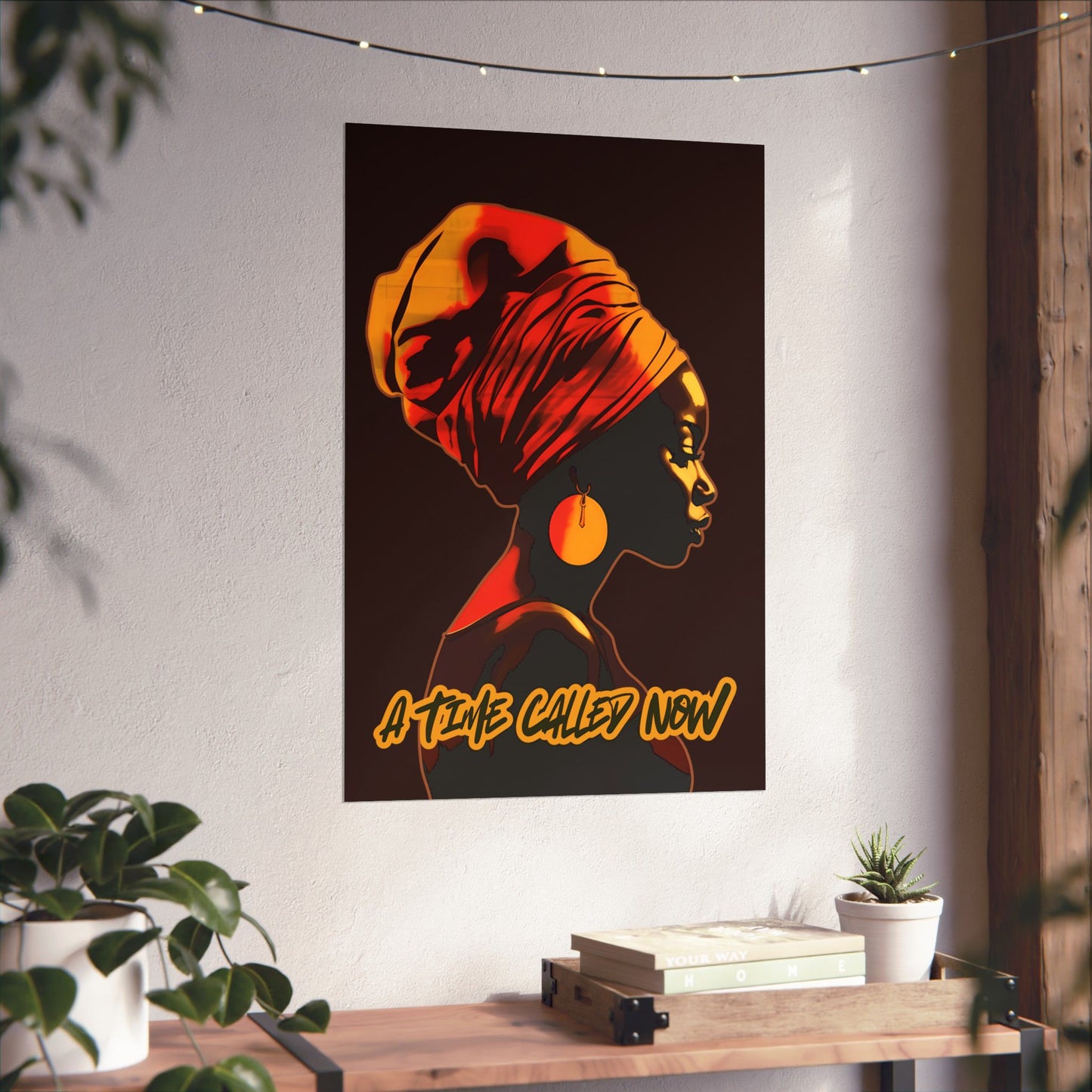 A Time Called Now Wall Art – Faith-Based Poster Print + Digital Poem PDF | Afrocentric Inspirational Decor by CWSDezign