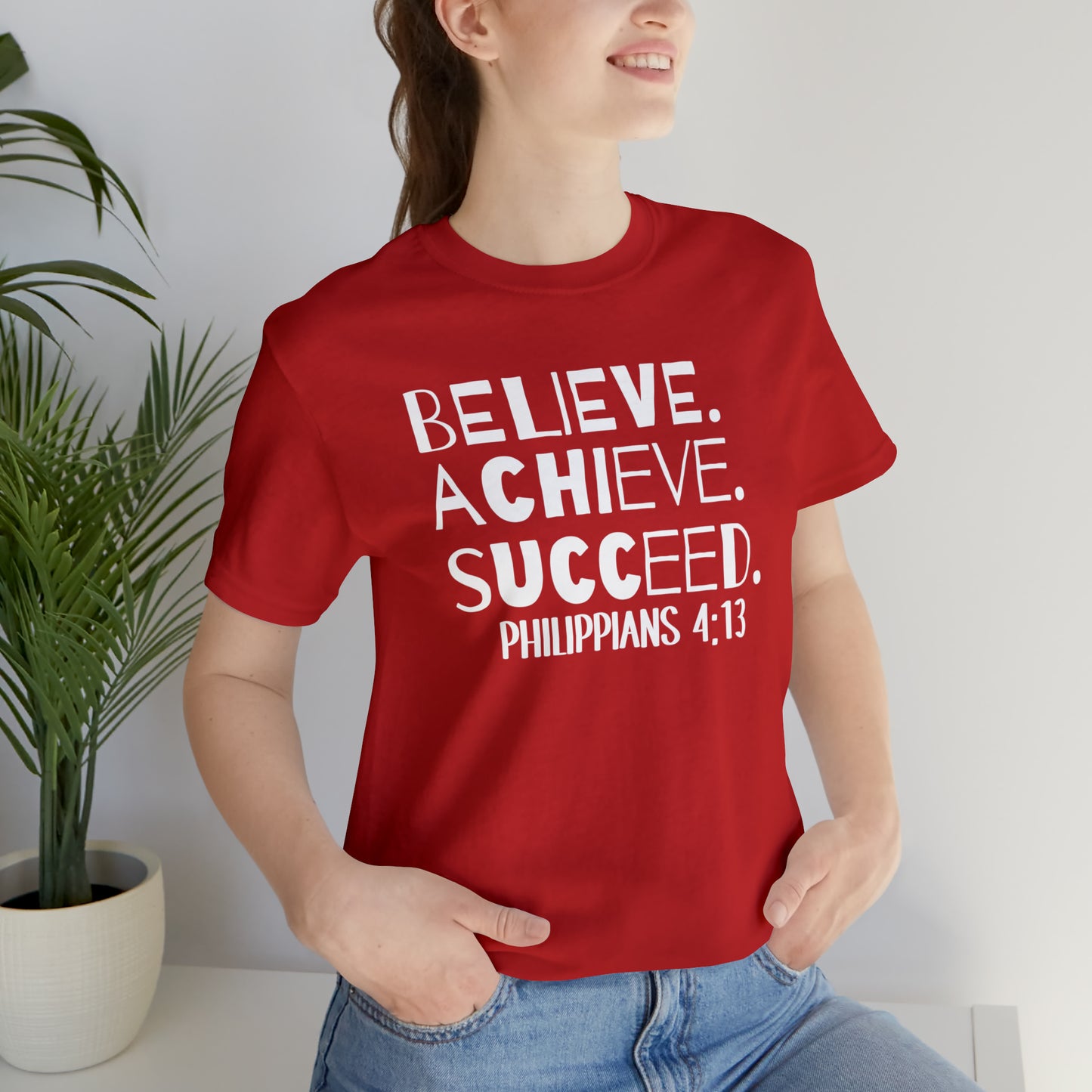 B-A-S Philippians 4:13 Short Sleeve Tee