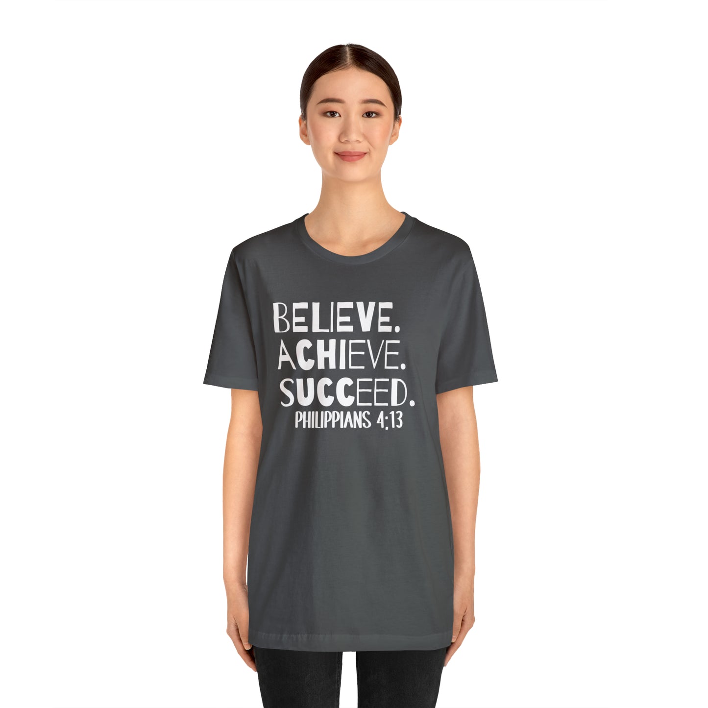B-A-S Philippians 4:13 Short Sleeve Tee