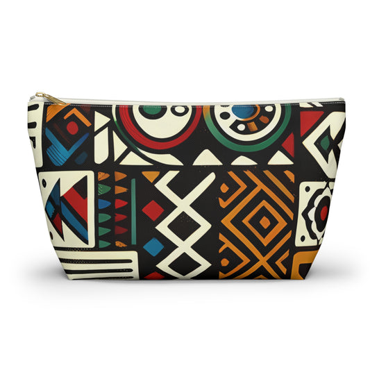 Vibrant Afrocentric Geometric Pattern Pouch