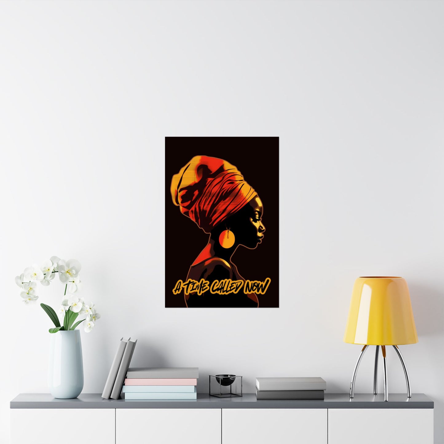 A Time Called Now Wall Art – Faith-Based Poster Print + Digital Poem PDF | Afrocentric Inspirational Decor by CWSDezign
