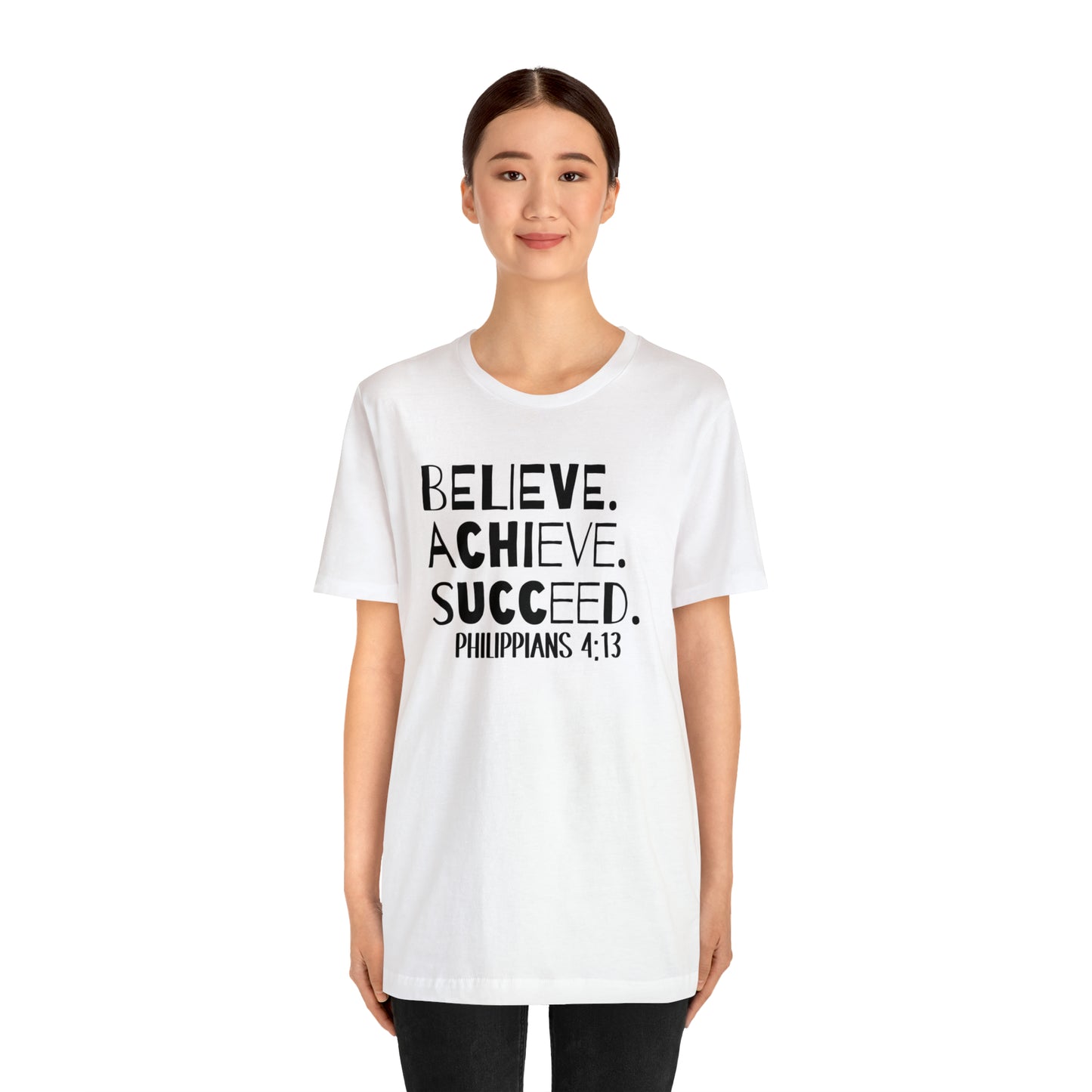 B-A-S Philippians 4:13 Short Sleeve Tee