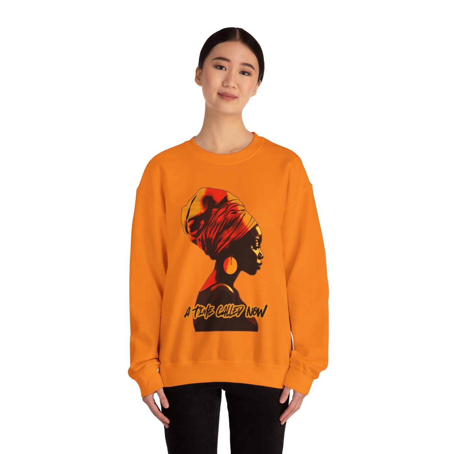 A Time Called Now Crewneck Sweatshirt | Women's Inspirational Fall Winter Fashion