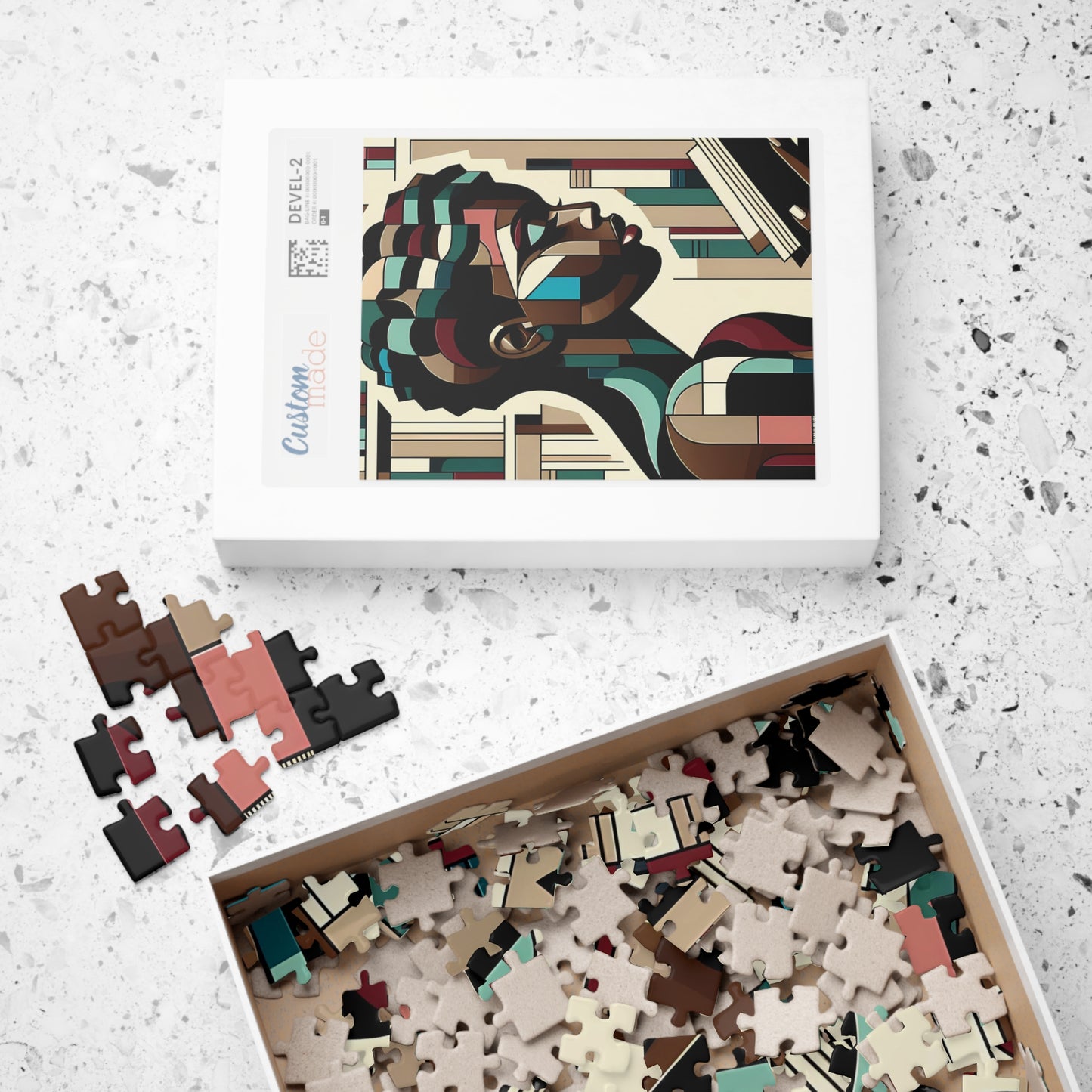 Abstract Reader - Artistic Library Jigsaw Puzzle