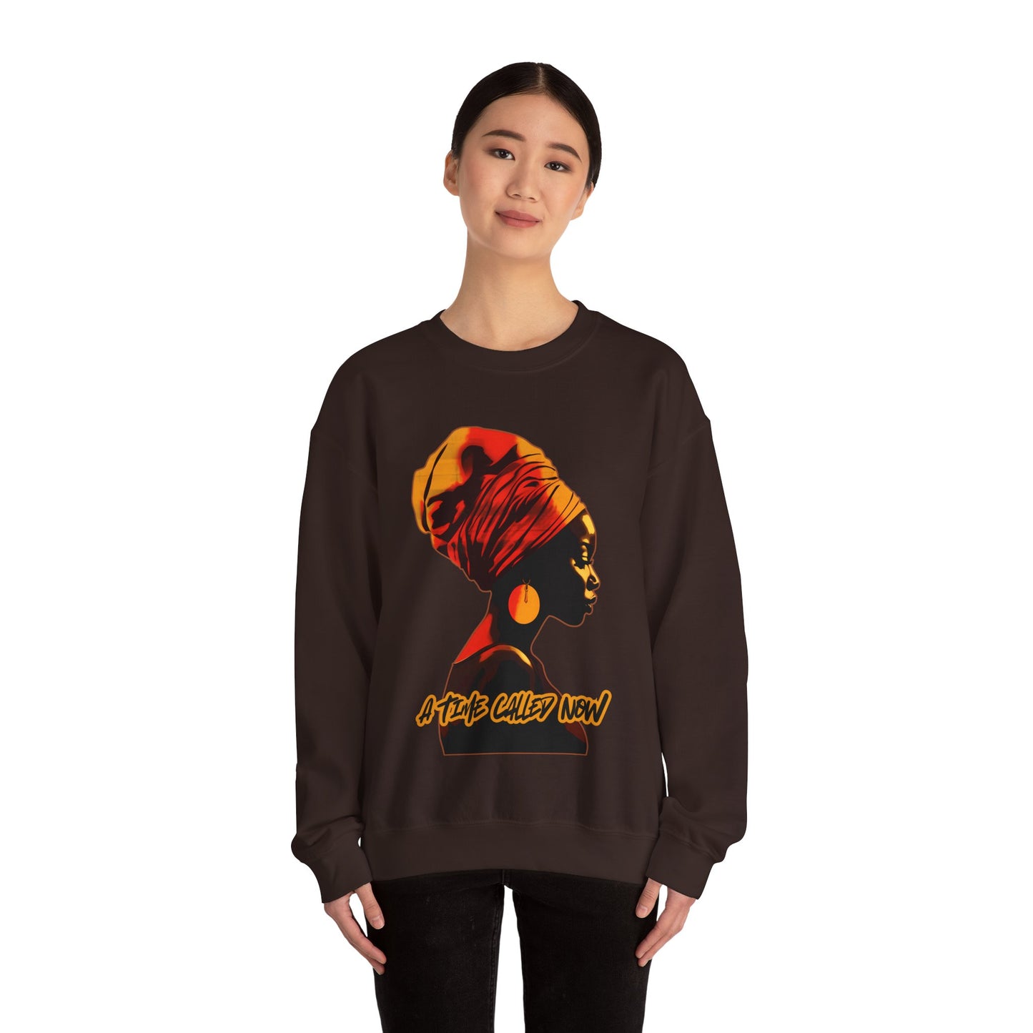 A Time Called Now Crewneck Sweatshirt | Women's Inspirational Fall Winter Fashion