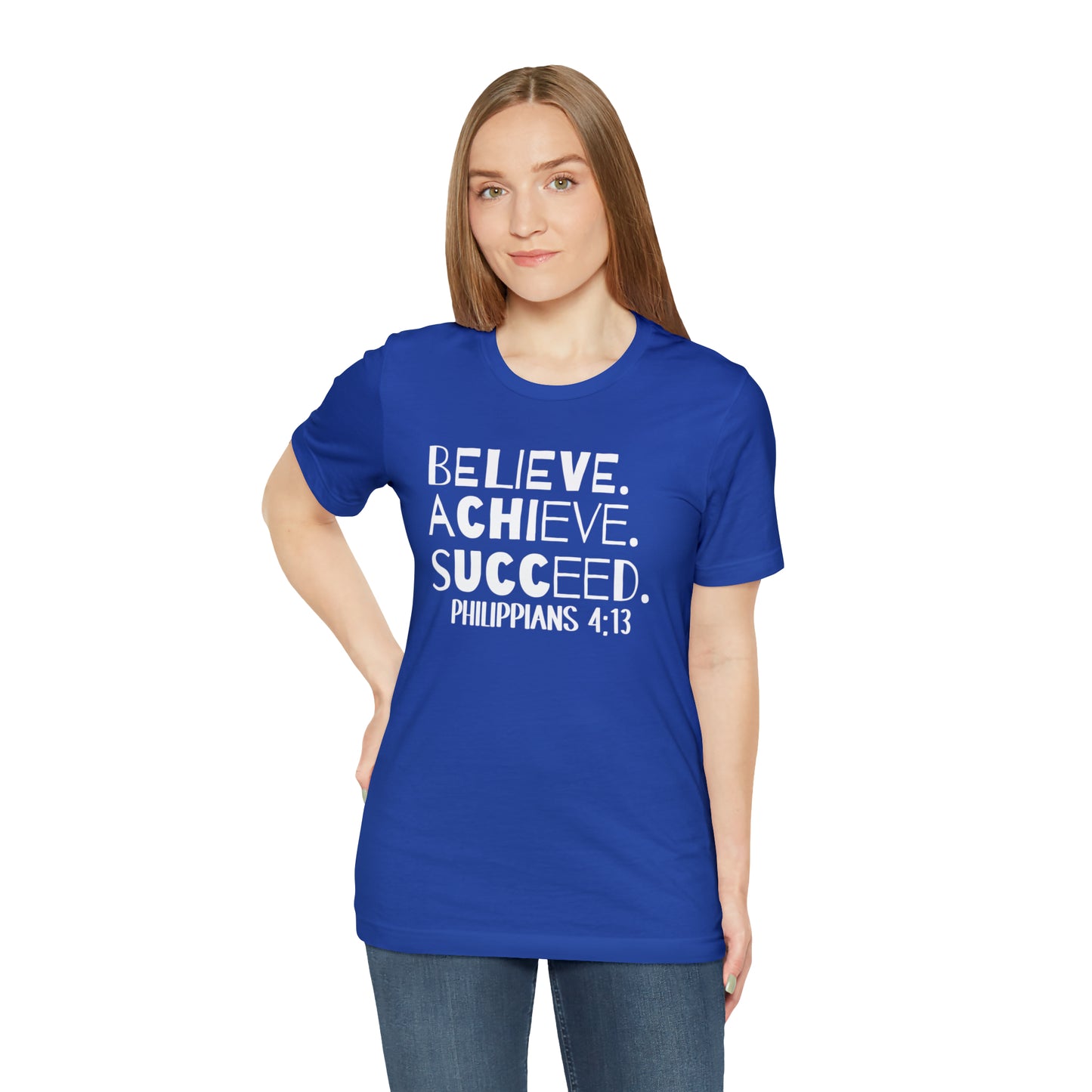 B-A-S Philippians 4:13 Short Sleeve Tee
