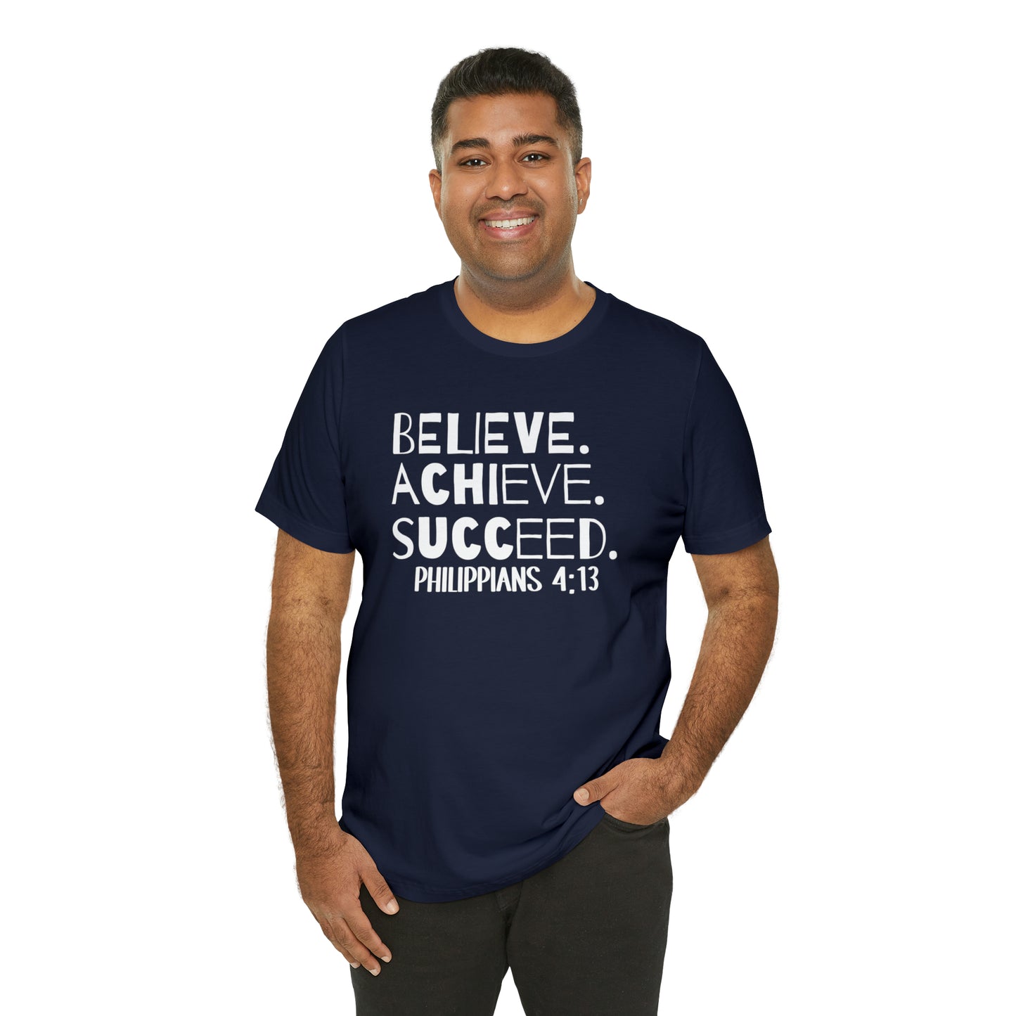 B-A-S Philippians 4:13 Short Sleeve Tee