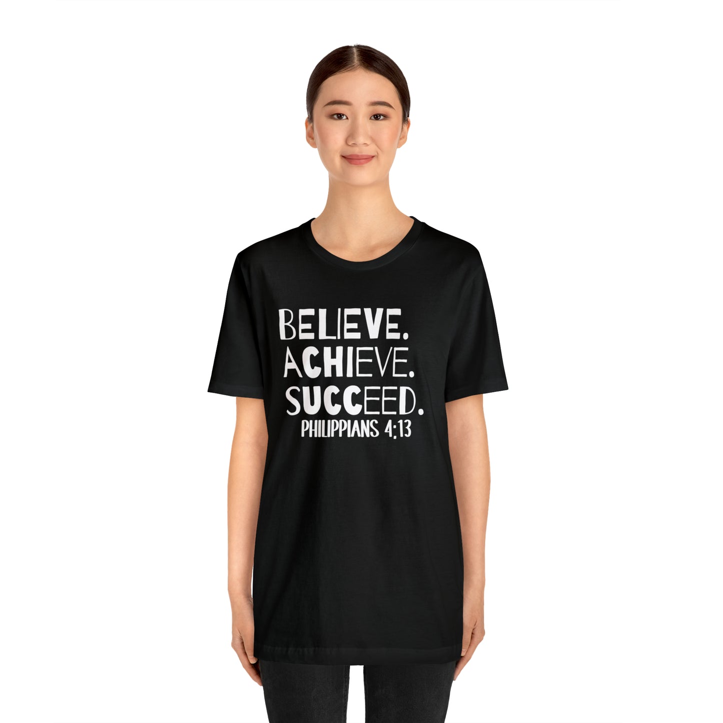 B-A-S Philippians 4:13 Short Sleeve Tee