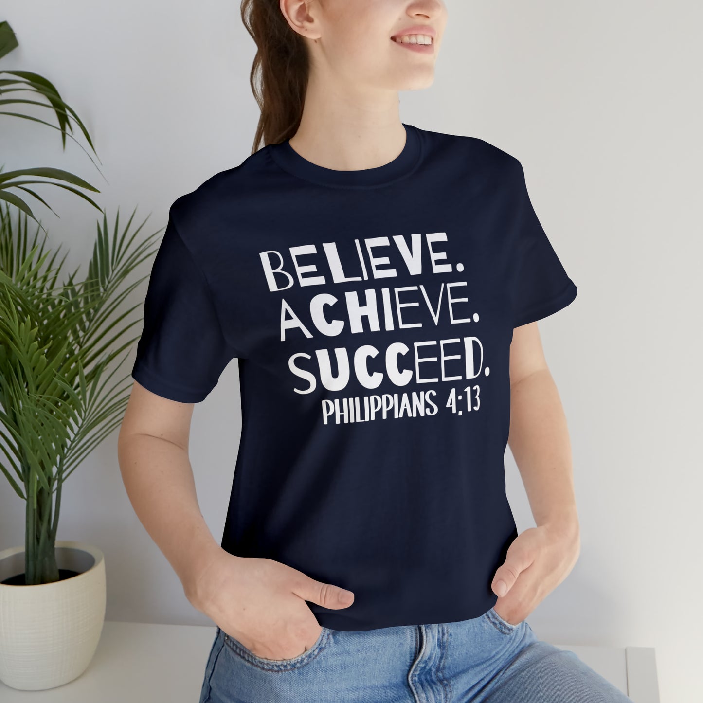 B-A-S Philippians 4:13 Short Sleeve Tee